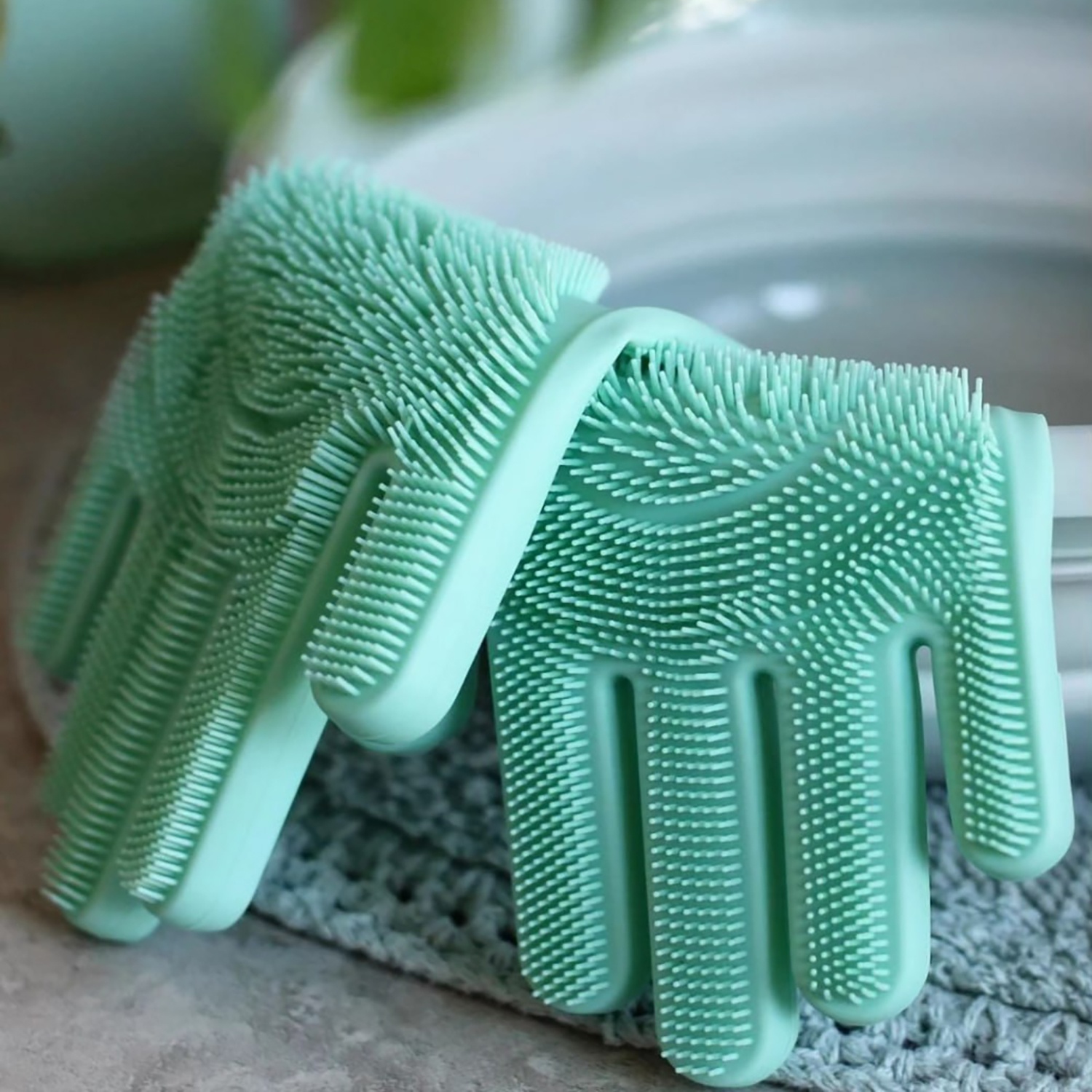 Перчатка для мытья фруктов и овощей DOMEO цвет в ассортименте