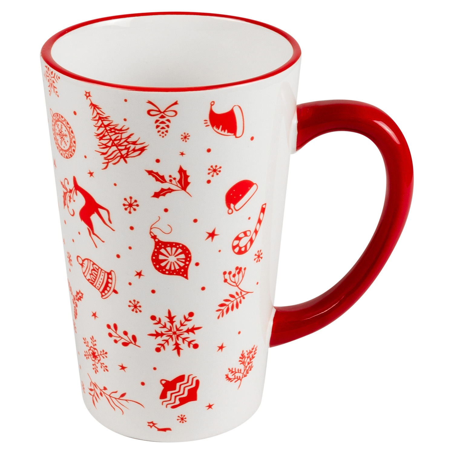 Кружка керамическая Selecta Christmas «Новогодний калейдоскоп» 530 мл