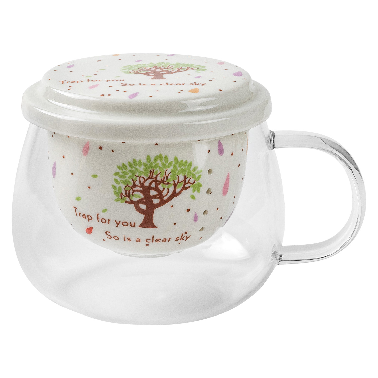 Кружка заварочная DOMEO 400 мл цвет в ассортименте