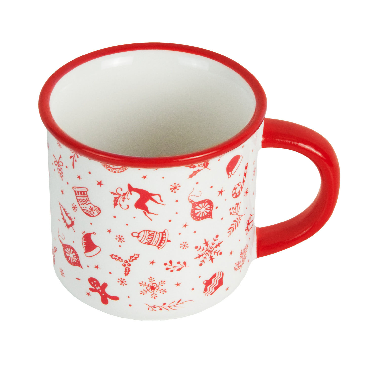 Кружка керамическая Selecta Christmas «Новогодний калейдоскоп» 400 мл