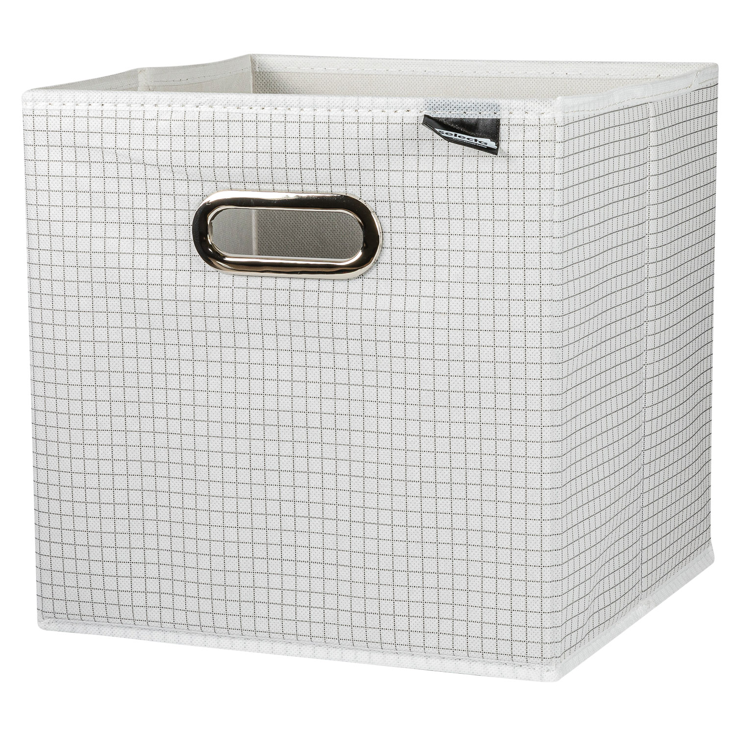 Коробка для хранения Selecta «Белая клетка» 26x26x26 см