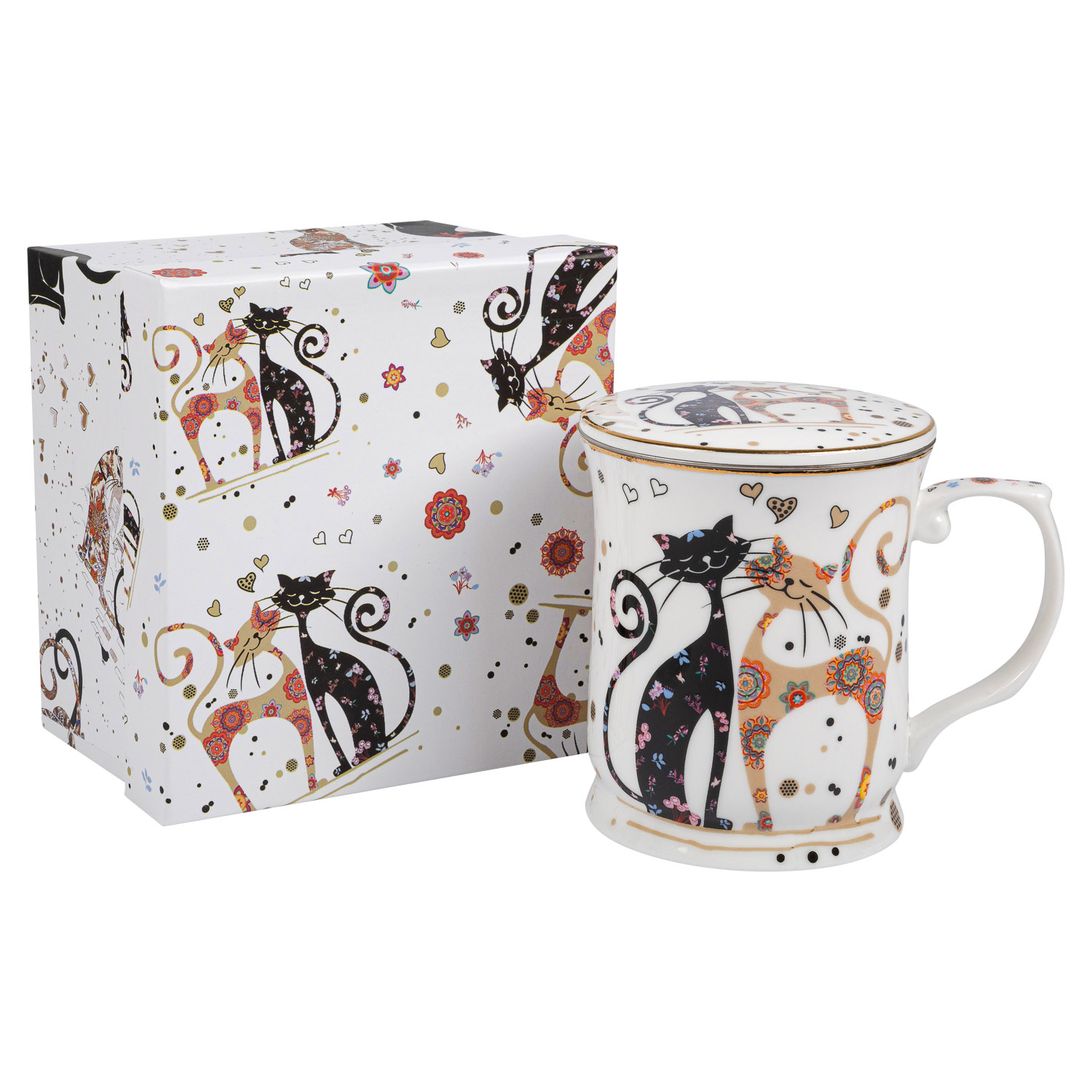 Кружка заварочная с ситом DOMEO 400 мл