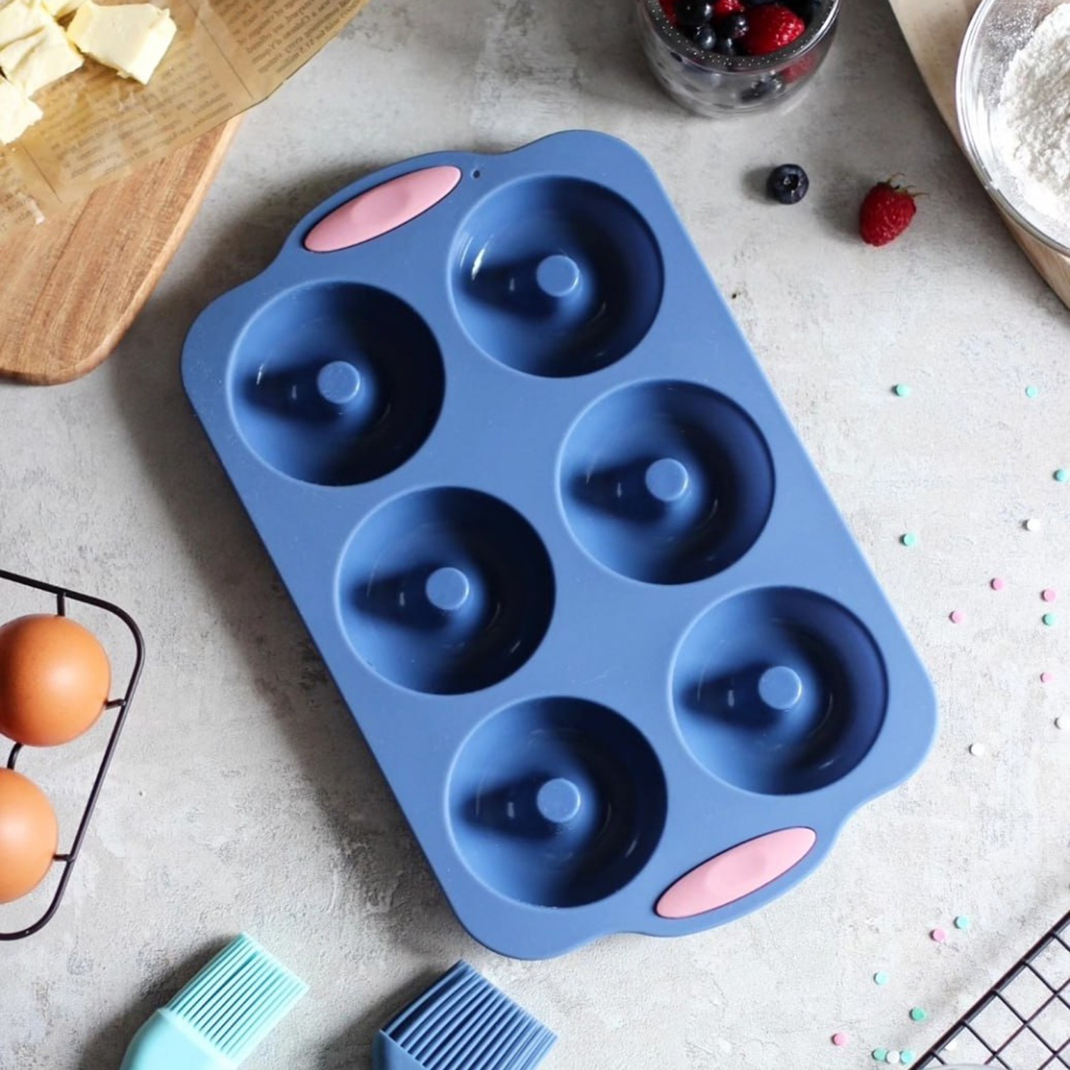 Форма для выпечки DOMEO «Саварен» 28,5x17,8 см на 6 ячеек