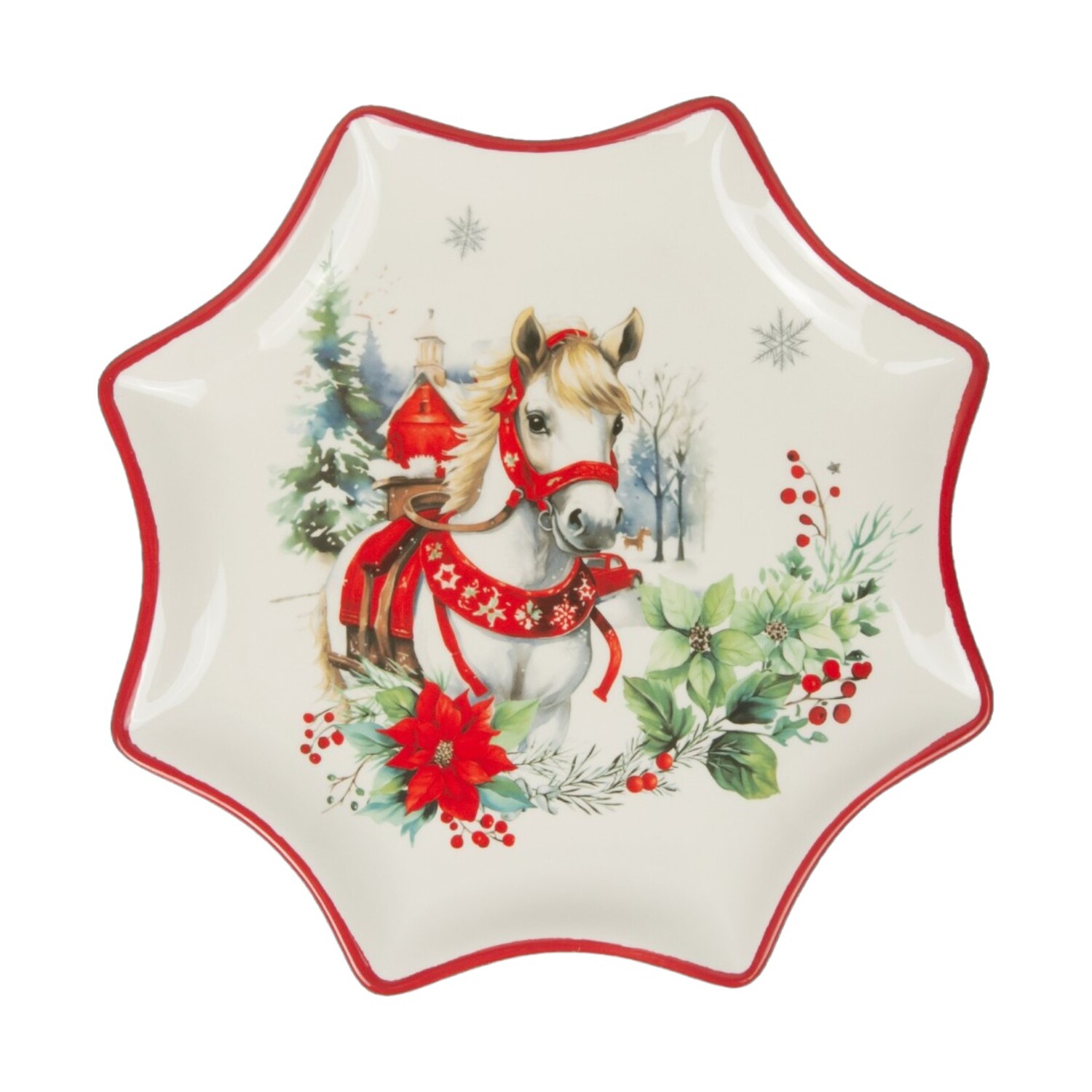 Блюдо фигурное Selecta Christmas "Лошадка деревенская"  30,5 см