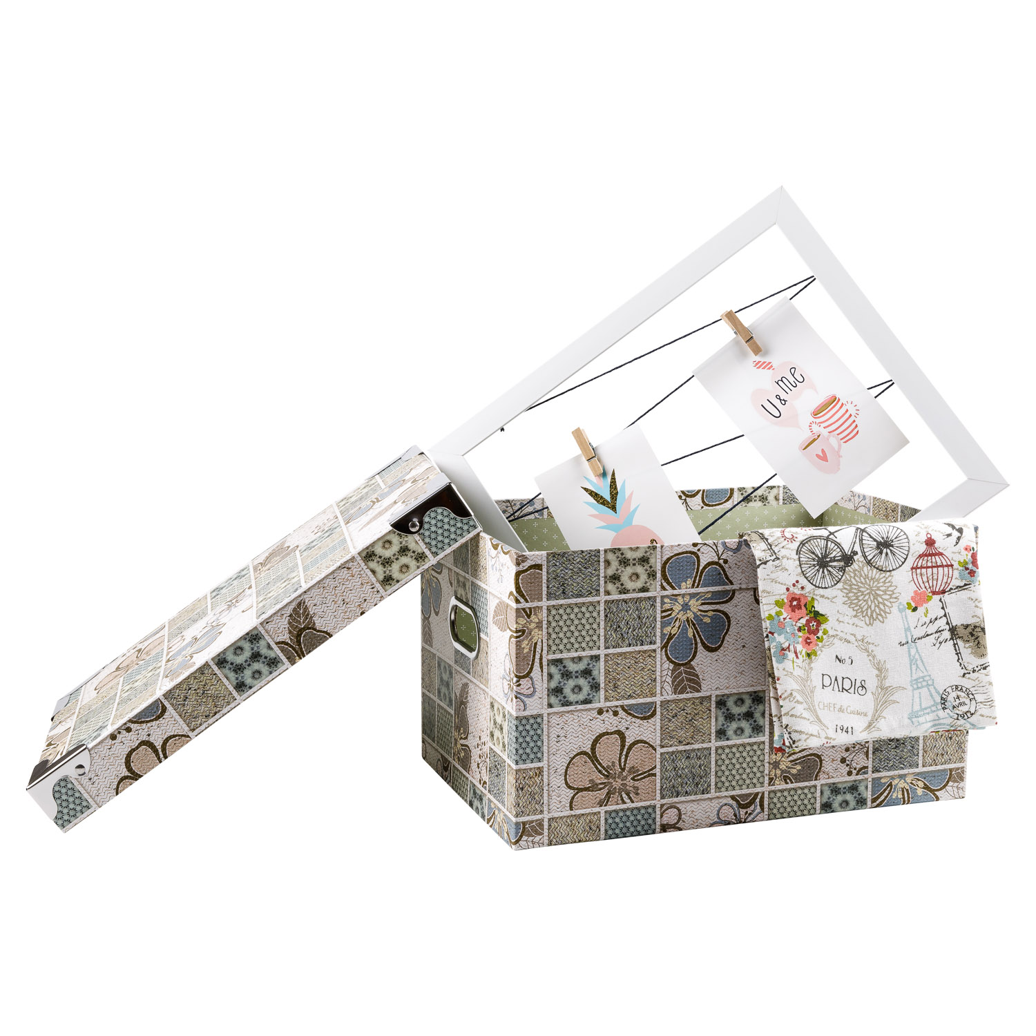 Коробка-сундучок Selecta «Узоры» 31x18,5 см