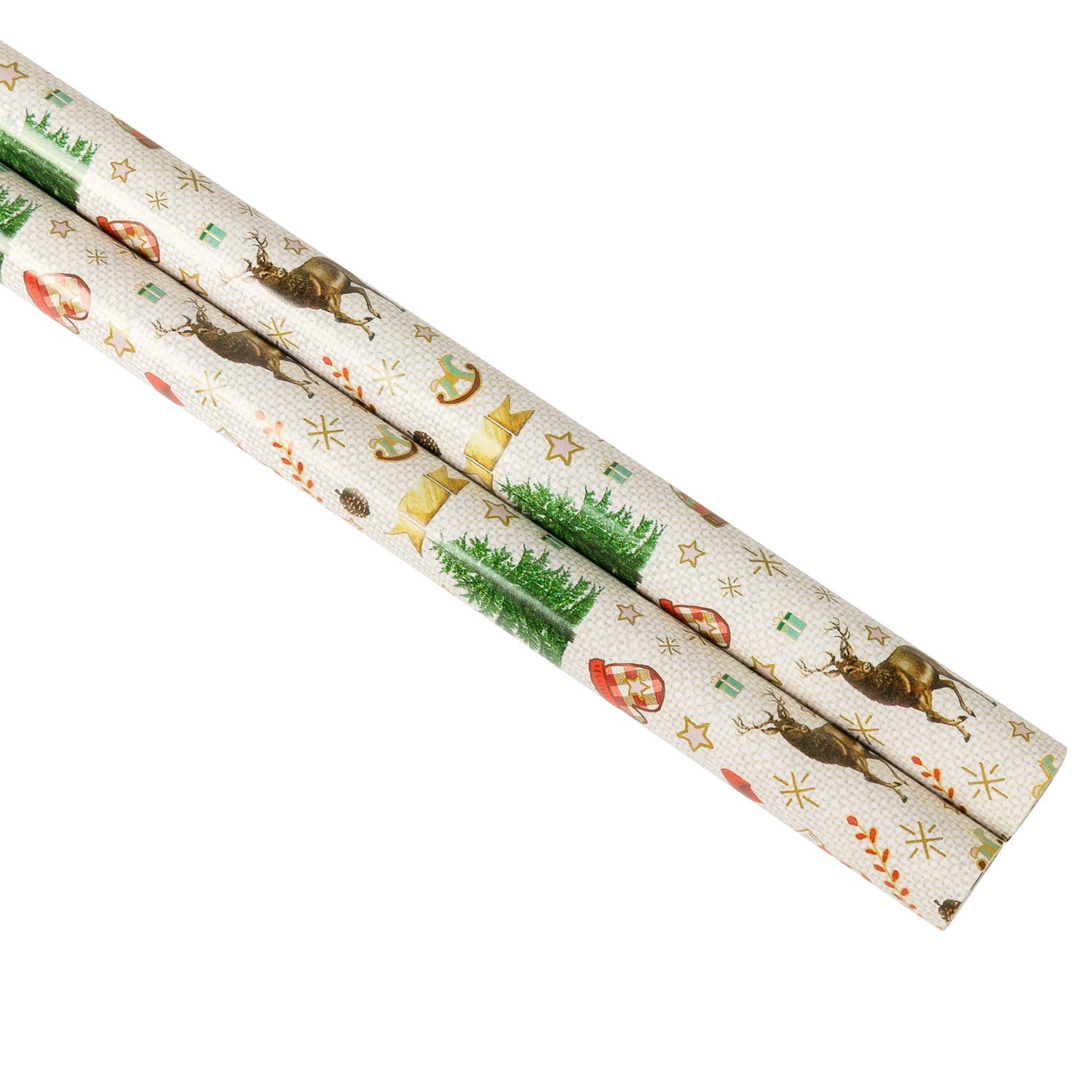 Бумага оберточная Selecta Christmas 70x100 см 2 шт. в ассортименте