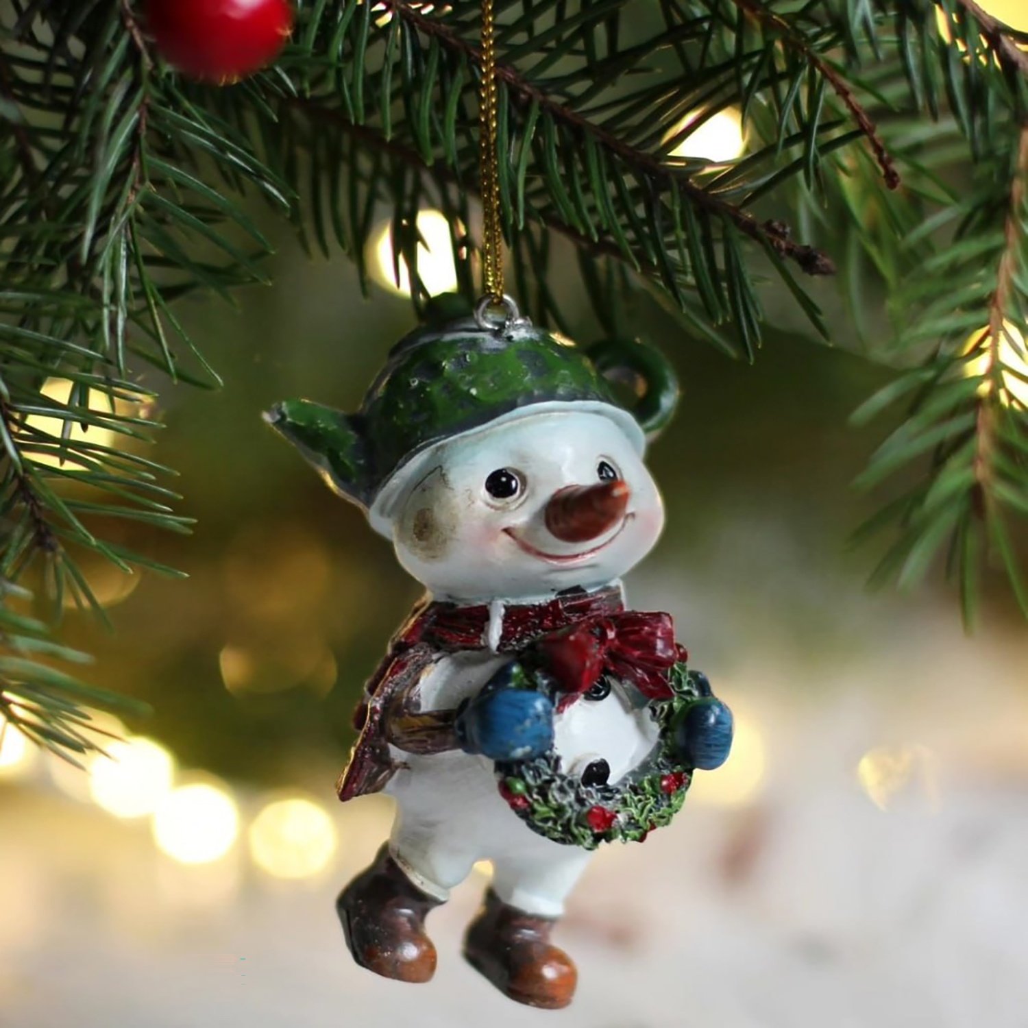 Украшение елочное Selecta Christmas «Снеговик» 5,5x4,5x8 см в ассортименте