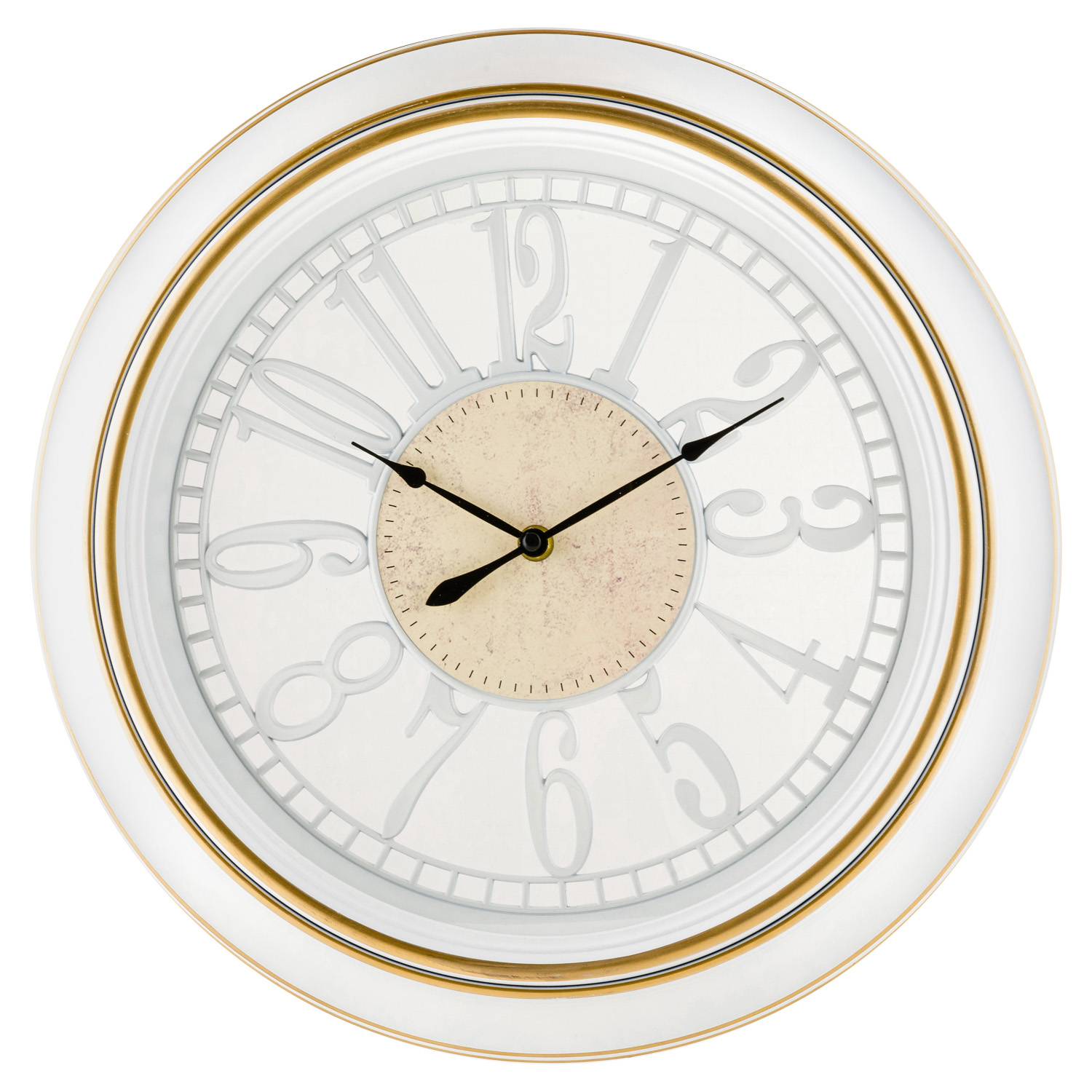 Часы настенные Selecta 40 см белого цвета