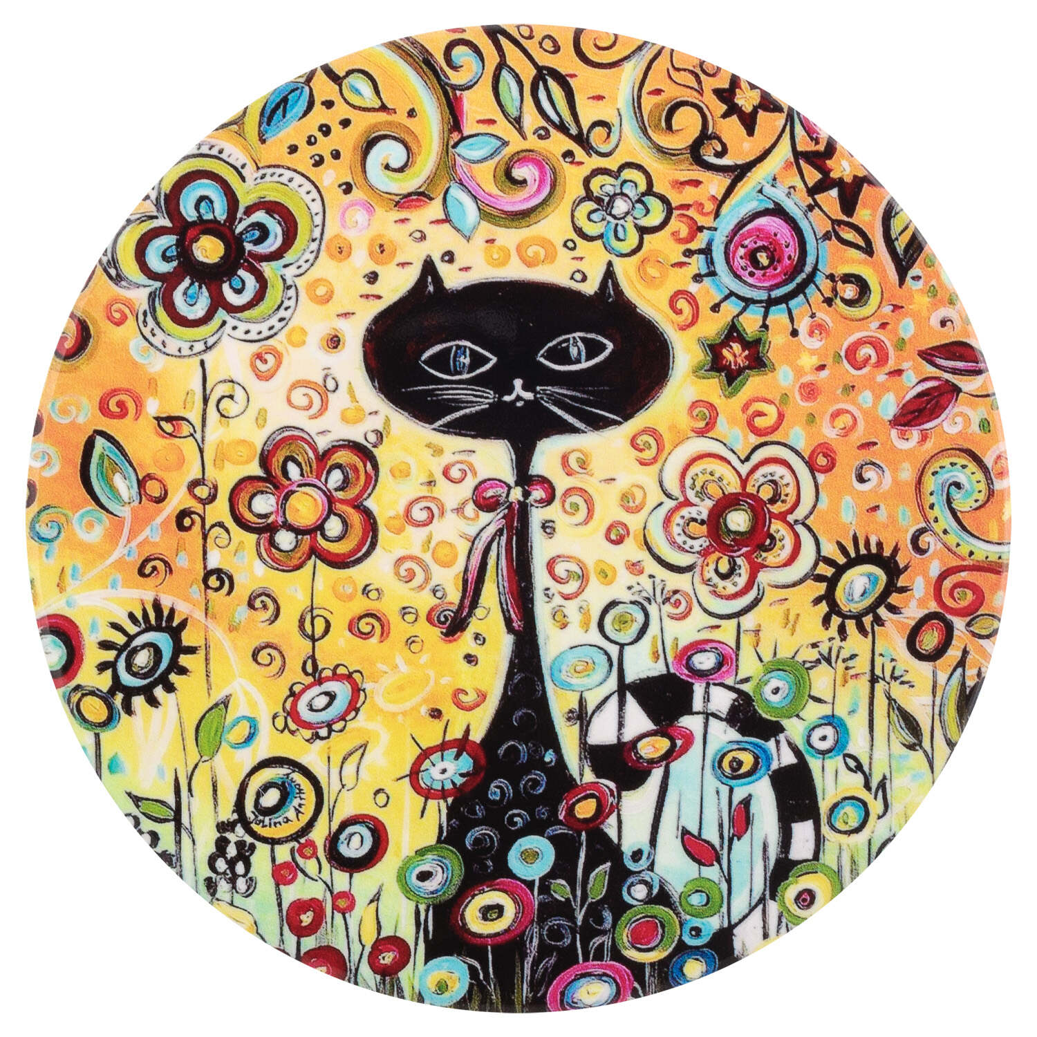 Подставка под горячее DOMEO «Кошки» 10,8 см