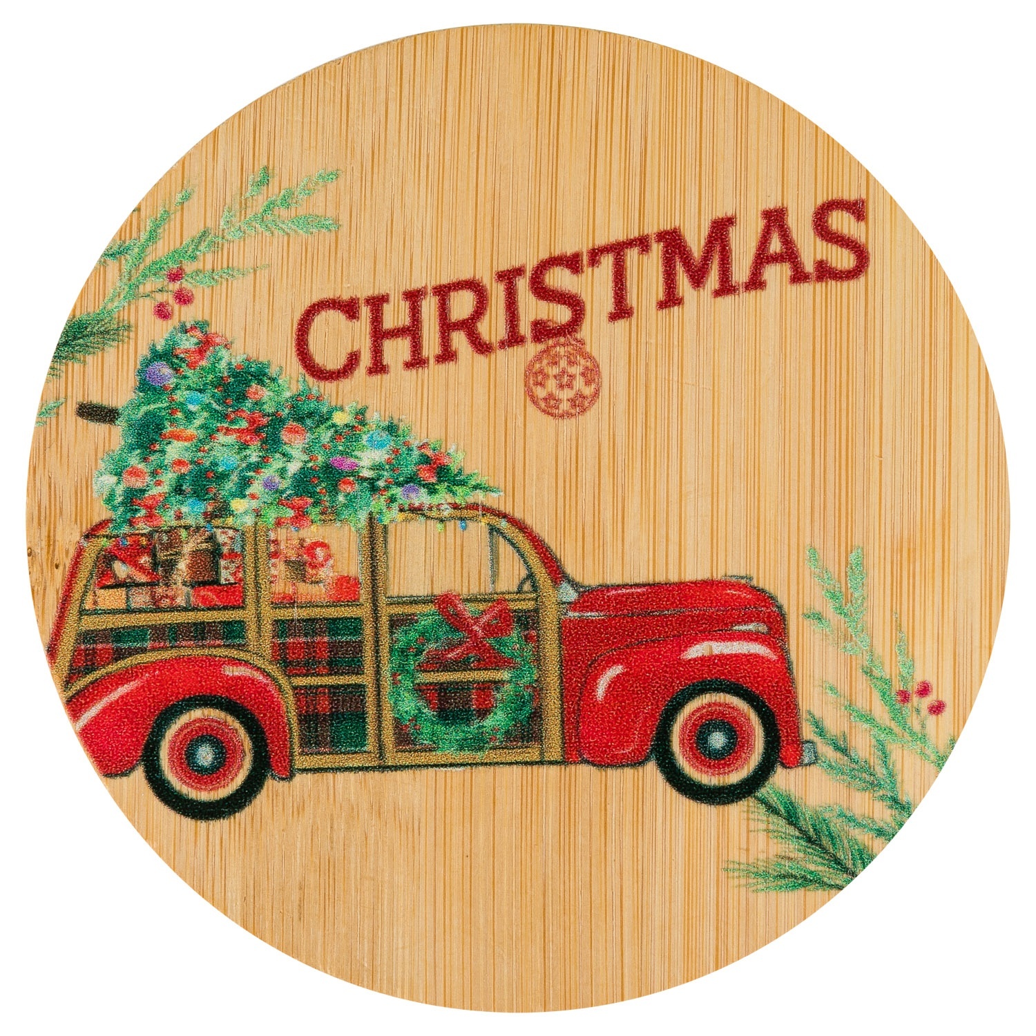 Набор подставок под кружки Selecta Christmas 4 шт. 10 см