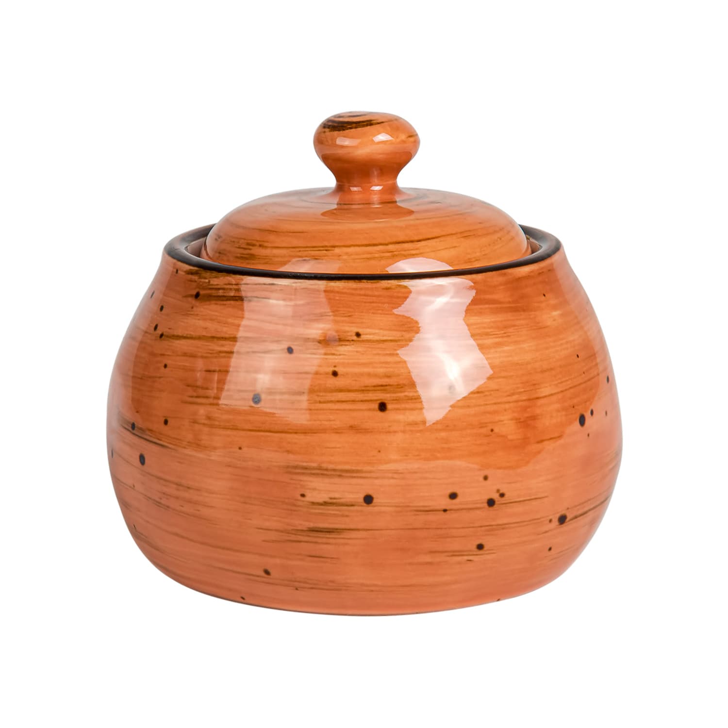 Сахарница фарфоровая DOMEO Terracotta 9x9x8 см