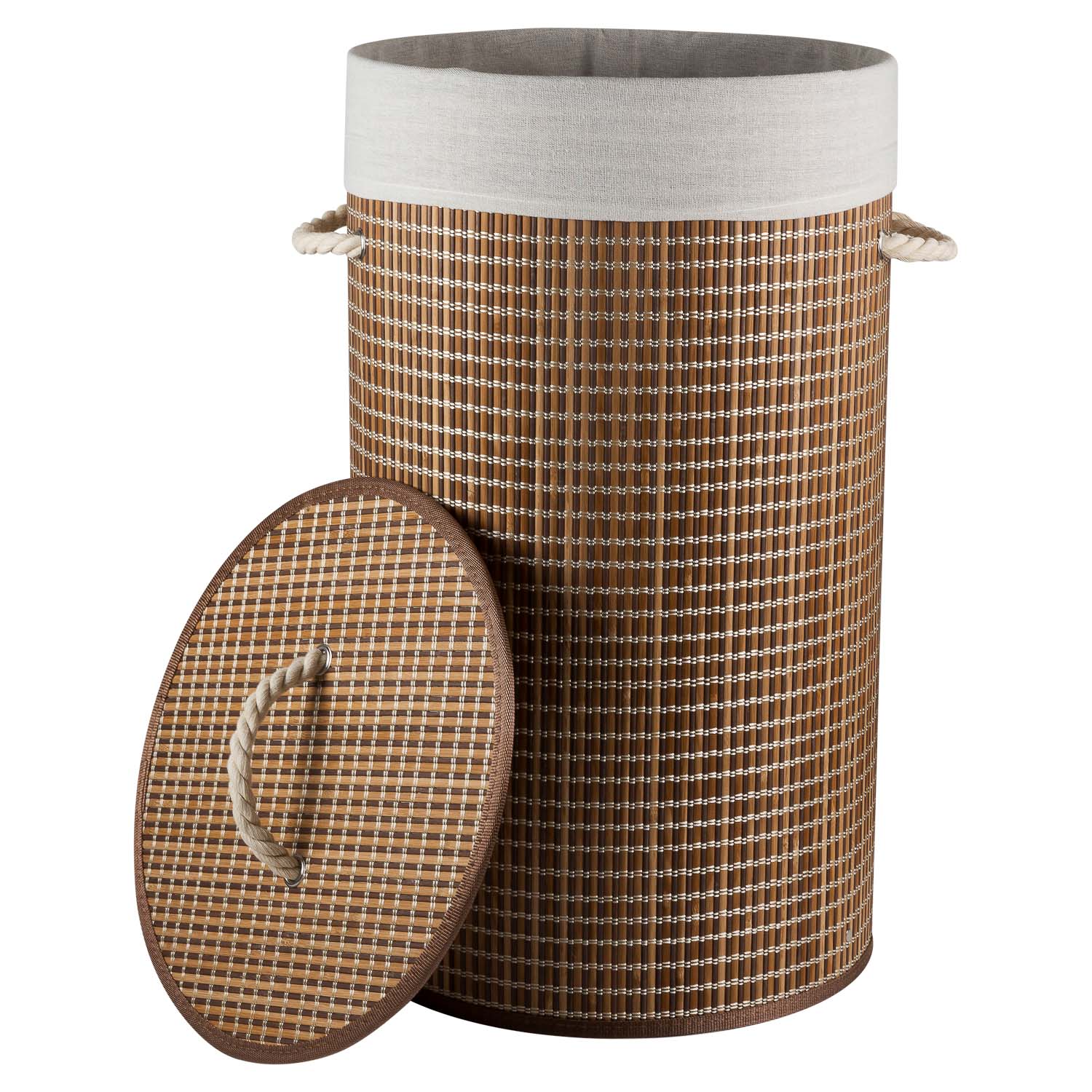 Корзина для белья Selecta 35x35x60 см из бамбука