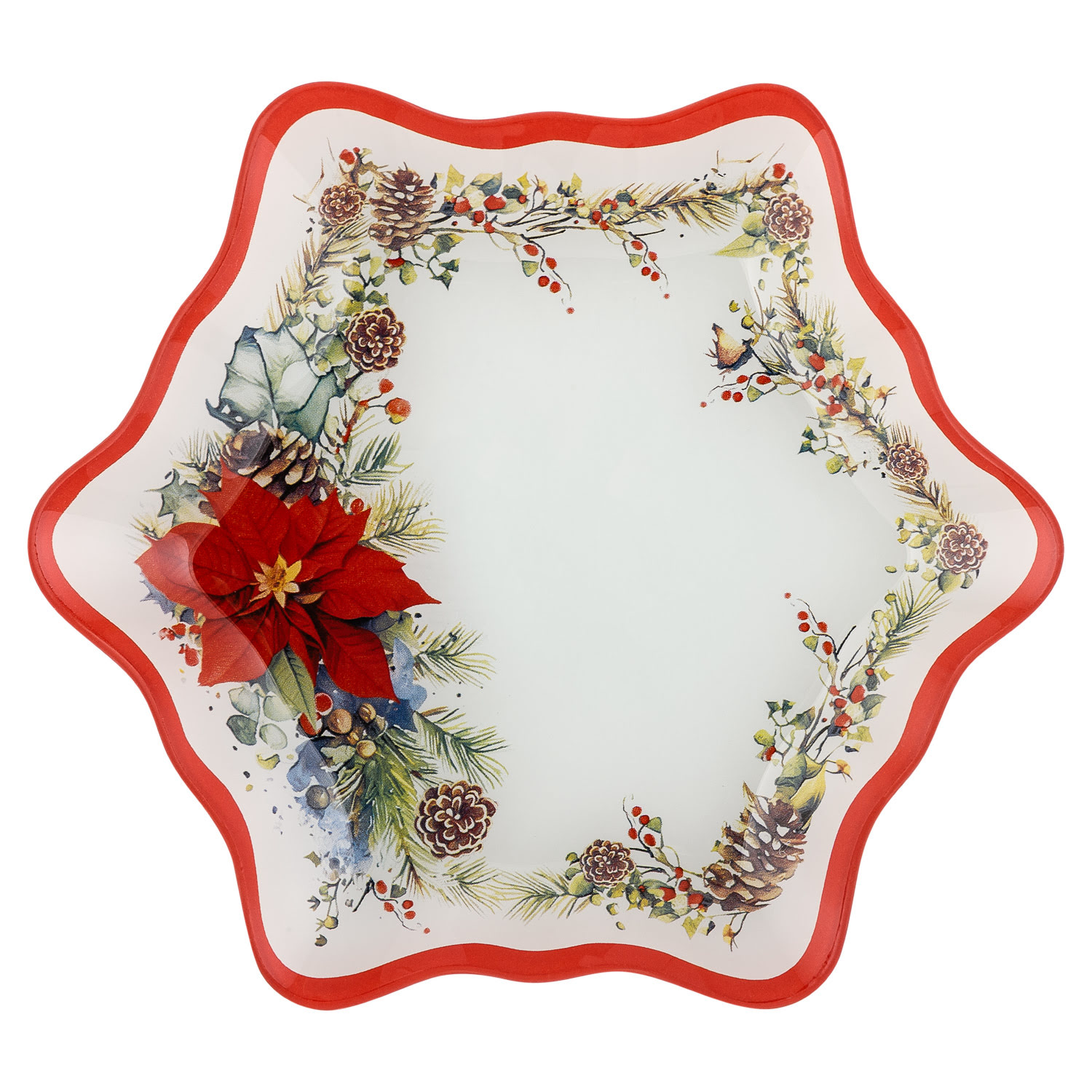 Салатник Selecta Christmas «Рождественский венок» 19,5x17,5x1,7 см