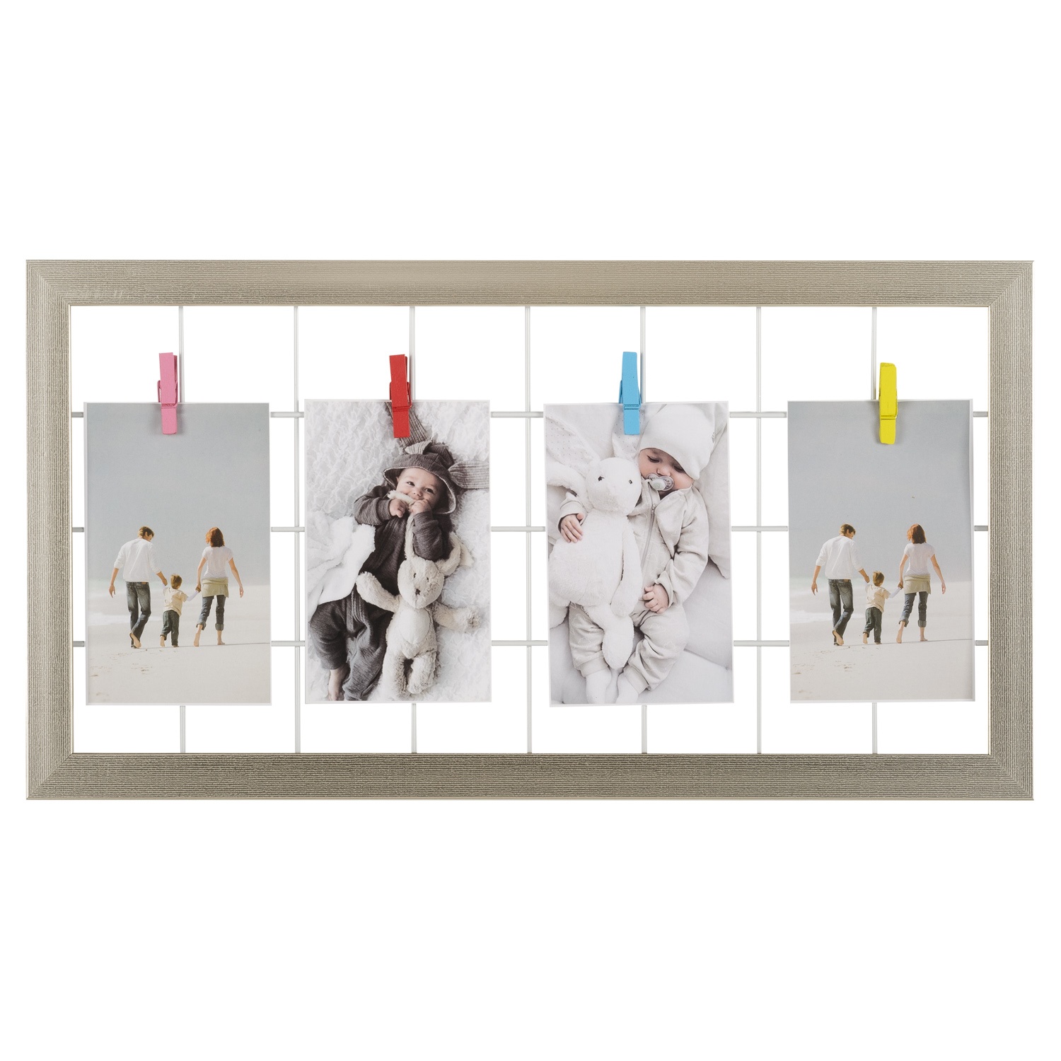 Фоторамка с прищепками Selecta 23x43 см