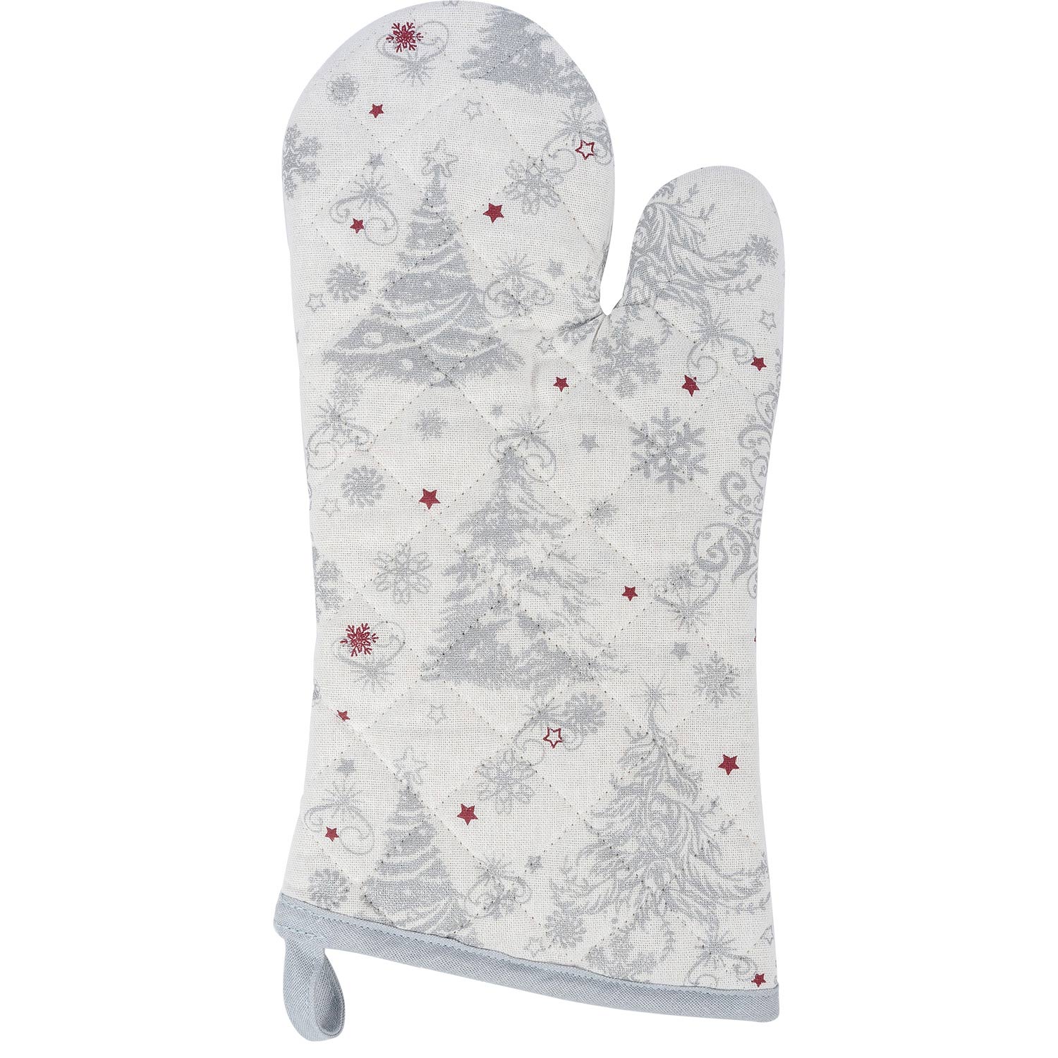 Прихватка для горячего Selecta Christmas Silver 18x33 см в форме варежки