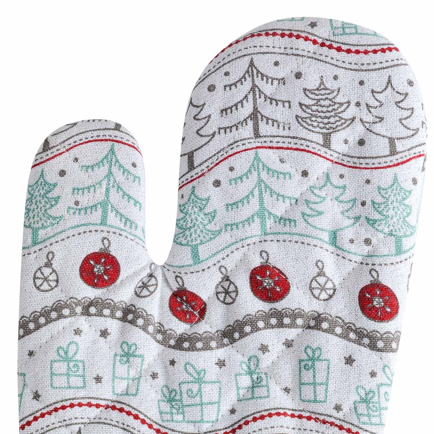 Прихватка для горячего Selecta Christmas 18x33 см в форме варежки