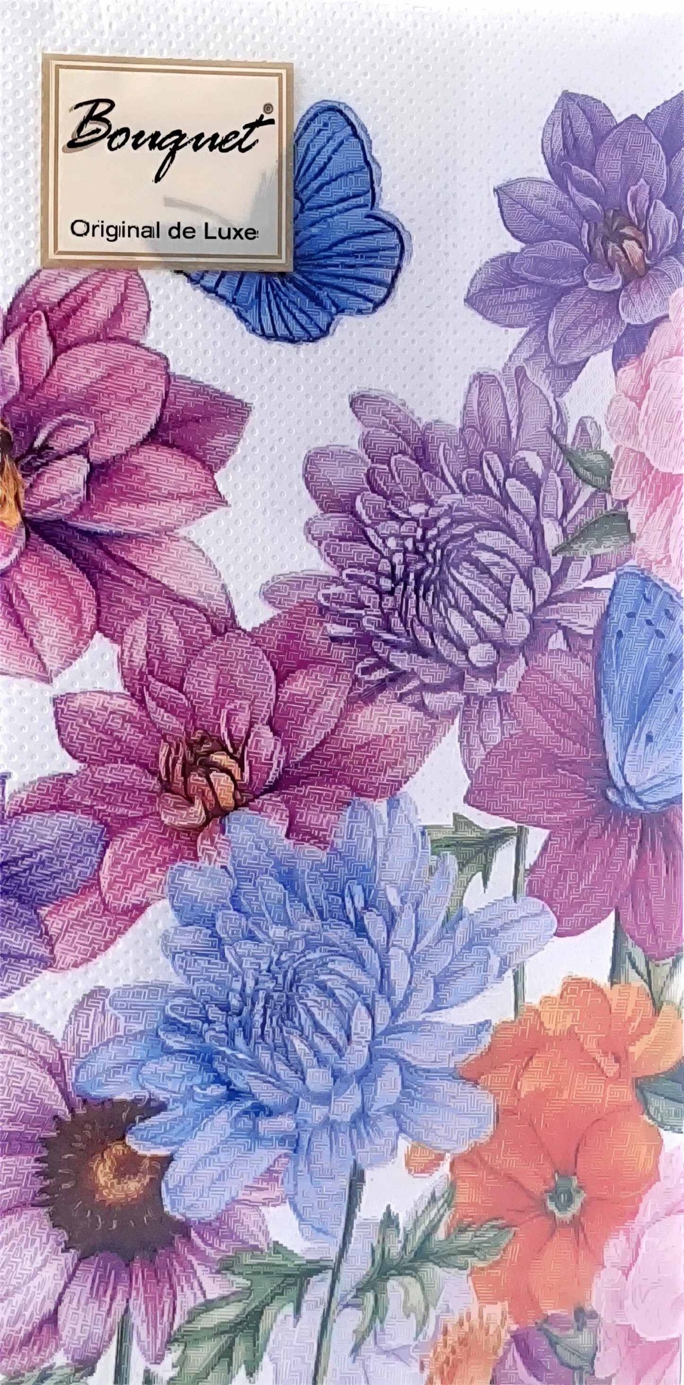 Салфетки бумажные Bouquet Original de Luxe «Чудесный букет» 2-х слойные 20 шт.