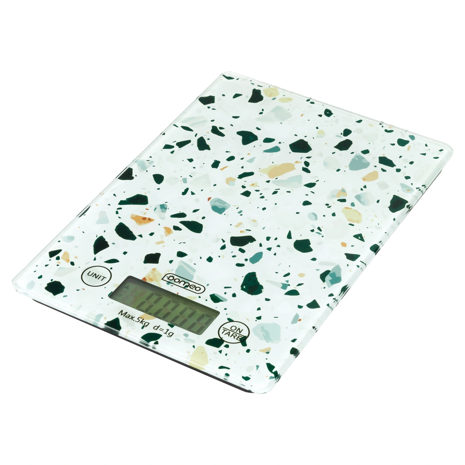 Весы кухонные DOMEO электронные до 5 кг 23х16 см с рисунком