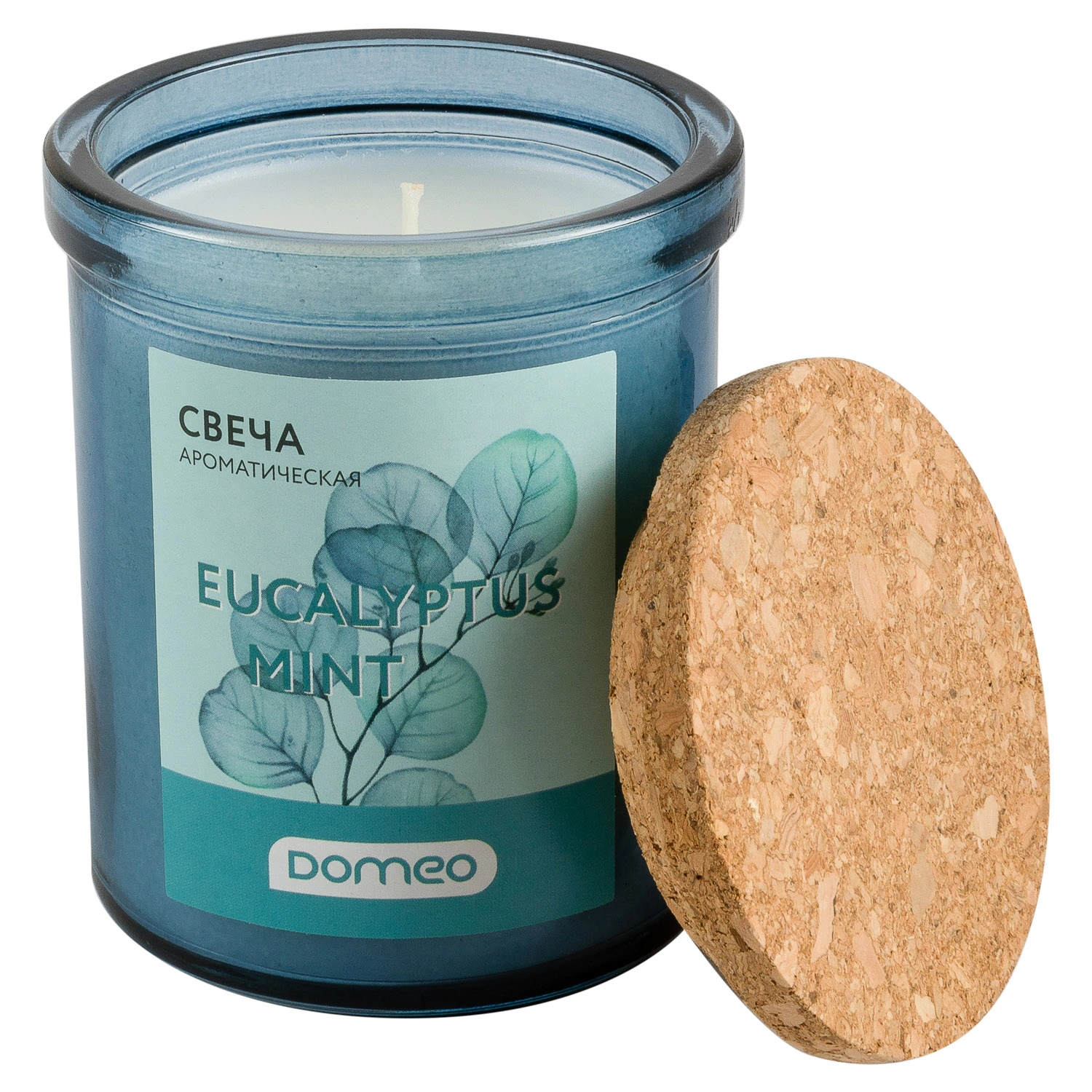 Свеча ароматизированная в банке DOMEO Eucalyptus Mint 6,6x8 см