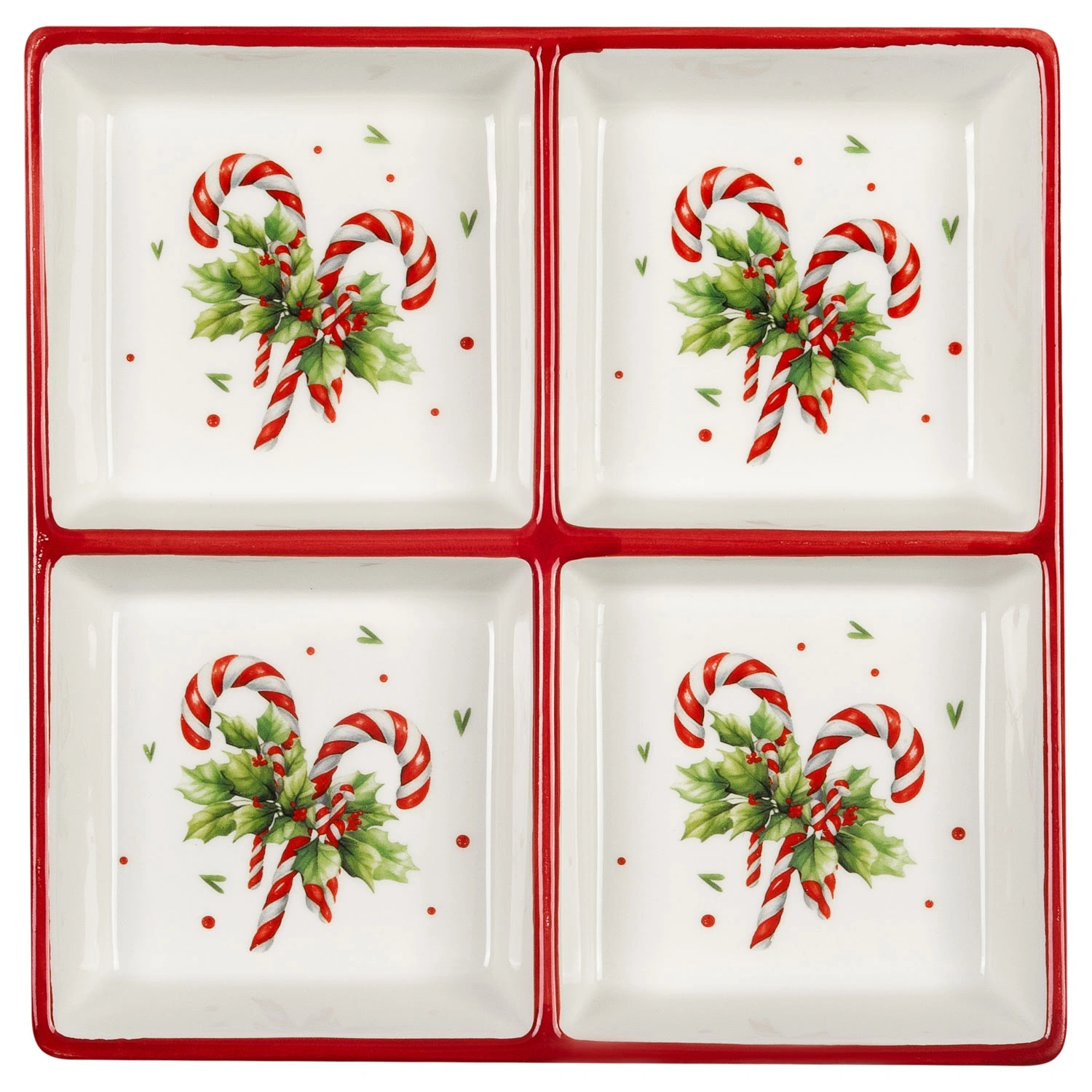 Менажница Selecta Christmas «Карамель новогодняя» 19х19 см 