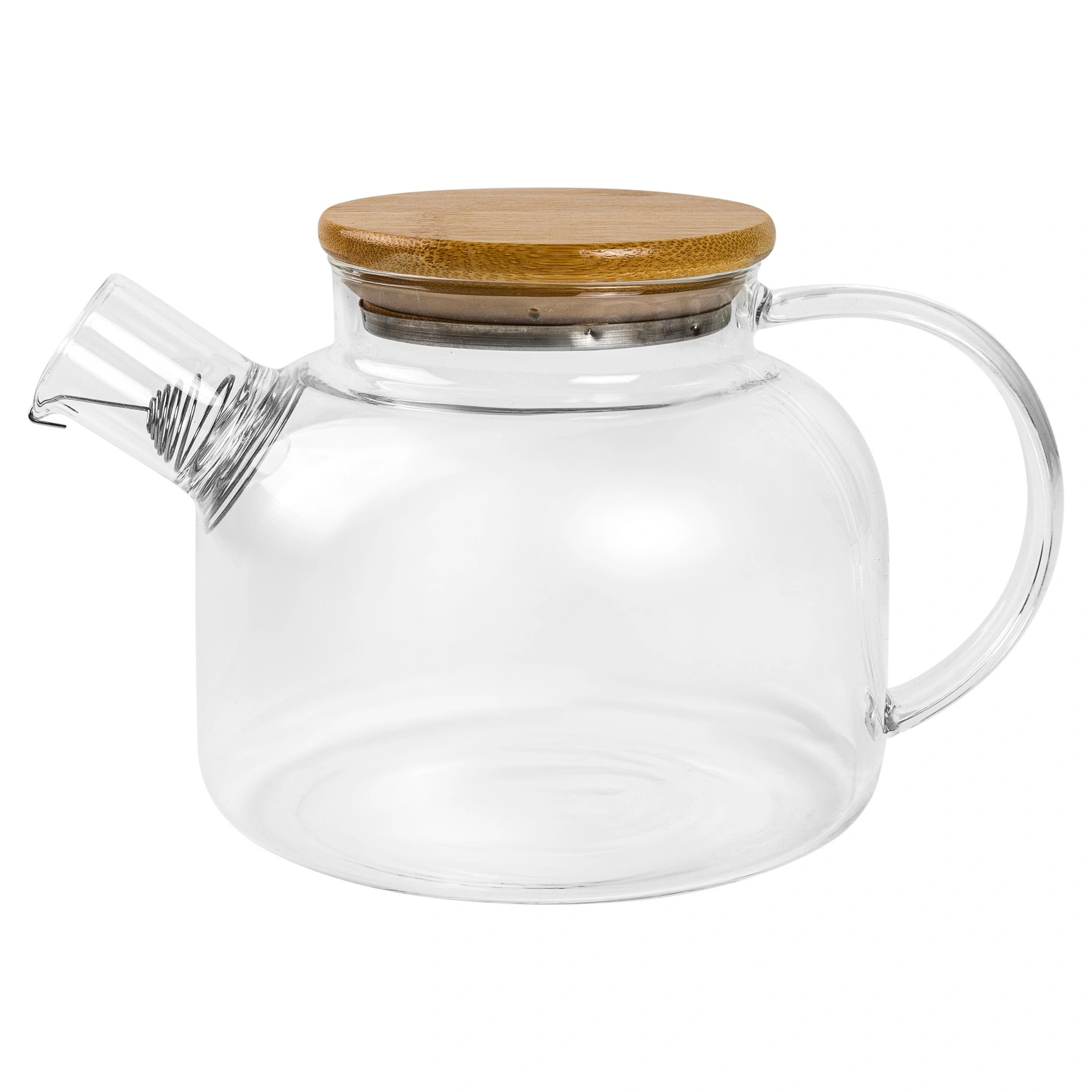 Чайник заварочный DOMEO 1 л с бамбуковой крышкой