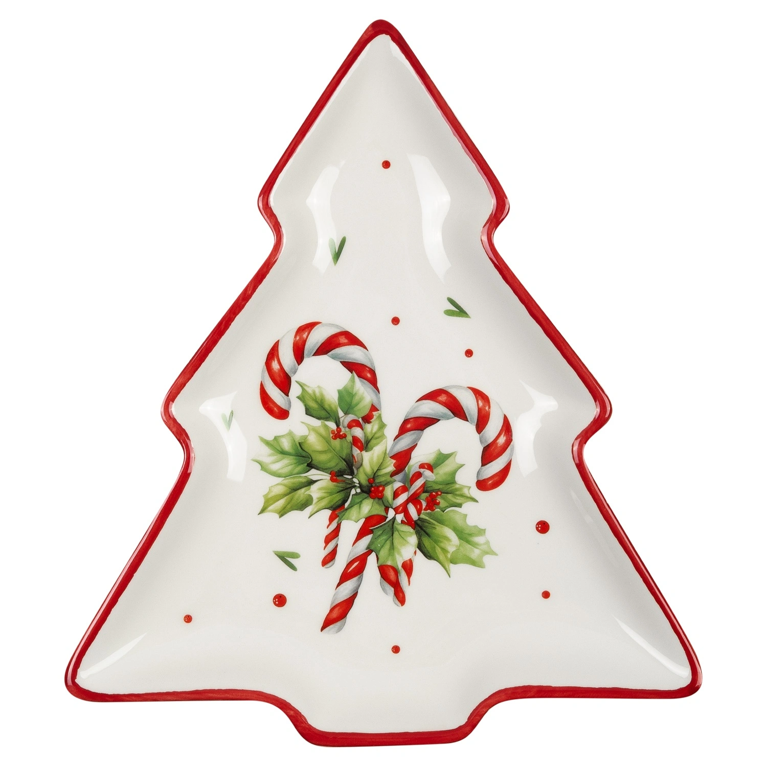 Блюдо керамическое  Selecta Christmas «Карамель новогодняя» 23 см