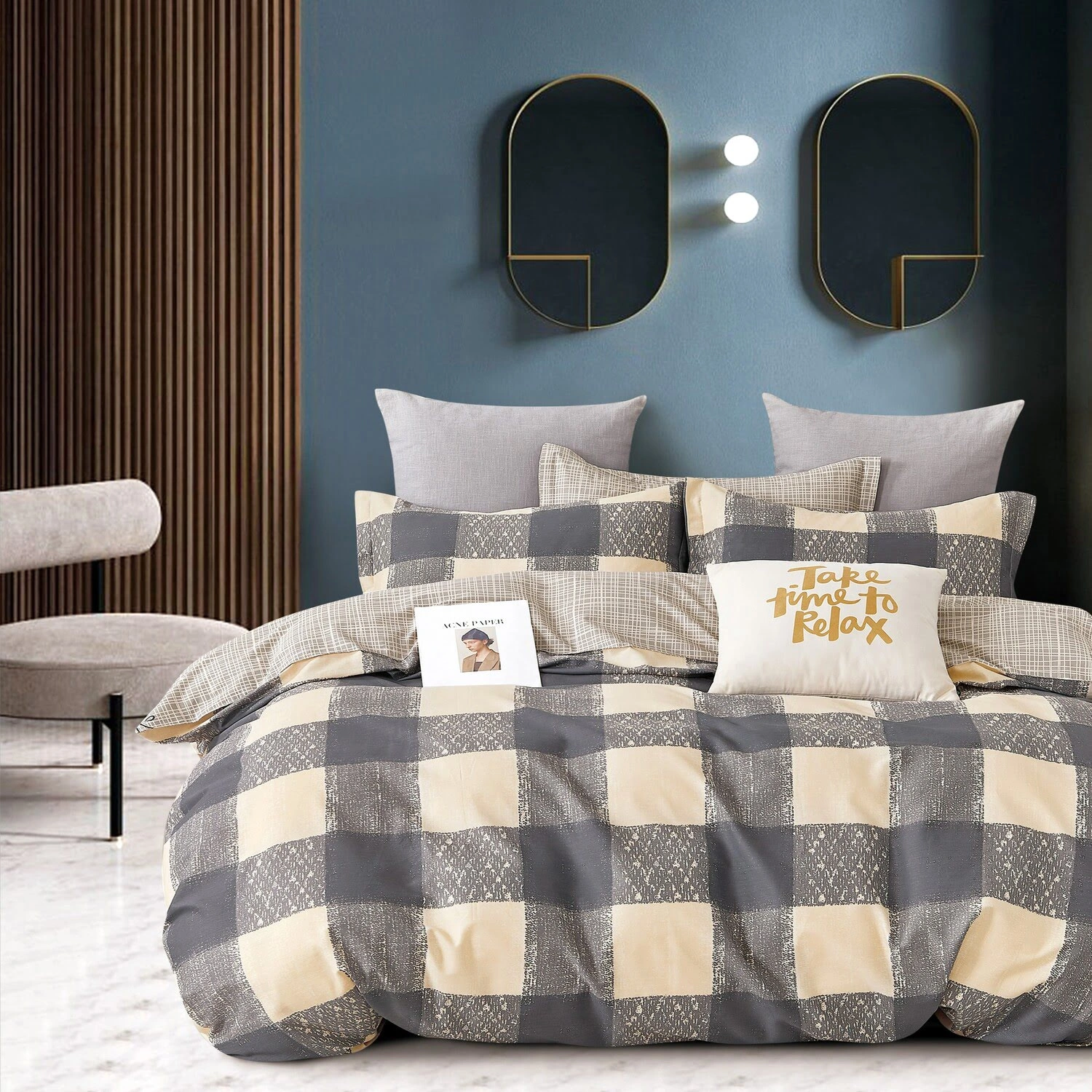 Комплект постельного белья Cleo Satin de Luxe евро набивной