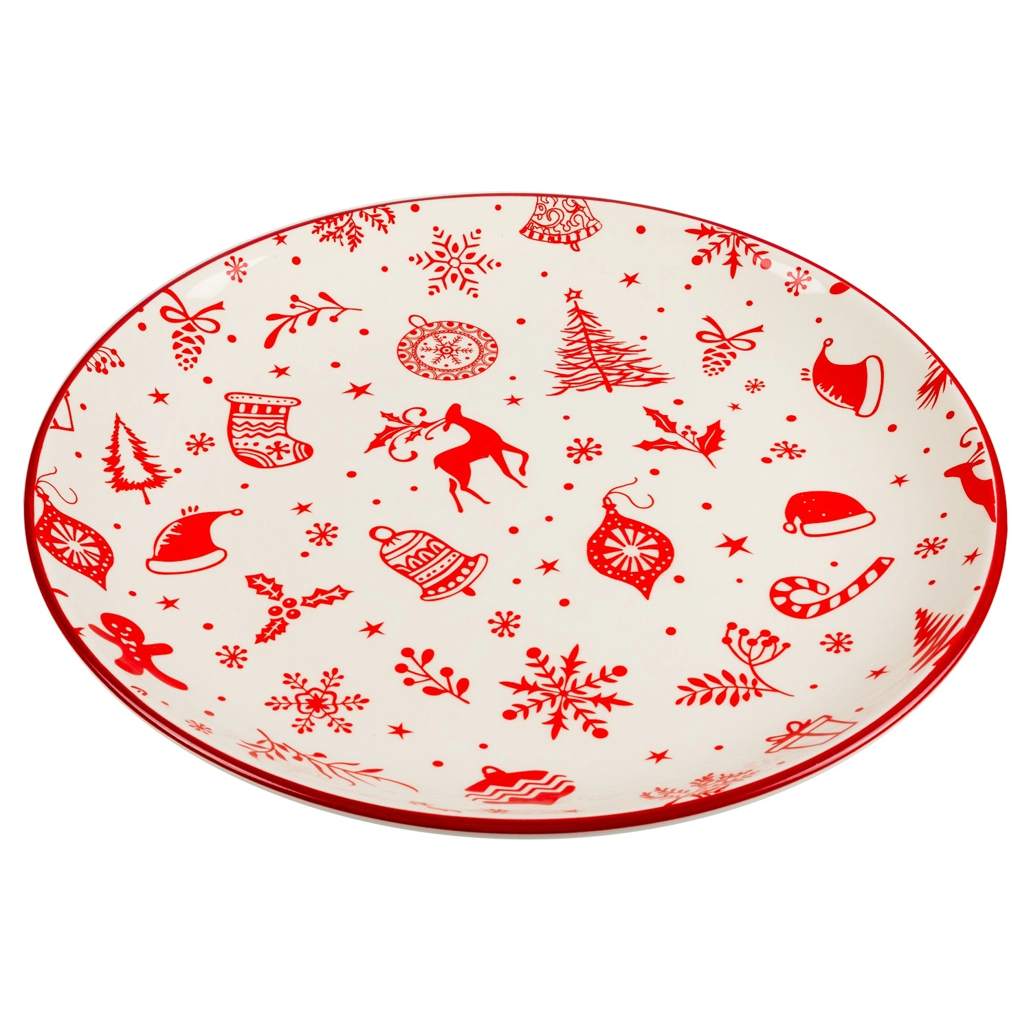 Тарелка для основных блюд Selecta Christmas «Новогодний калейдоскоп» 25,8 см