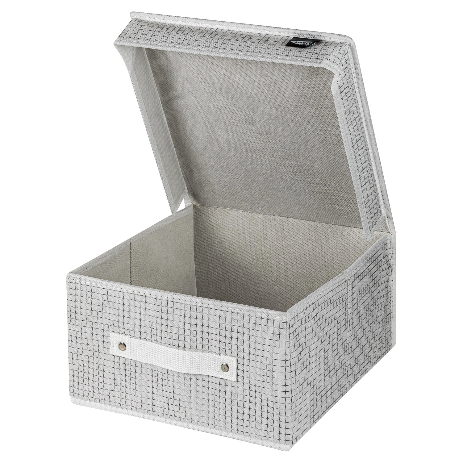Коробка с крышкой Selecta «Белая клетка» 28x30x16 см
