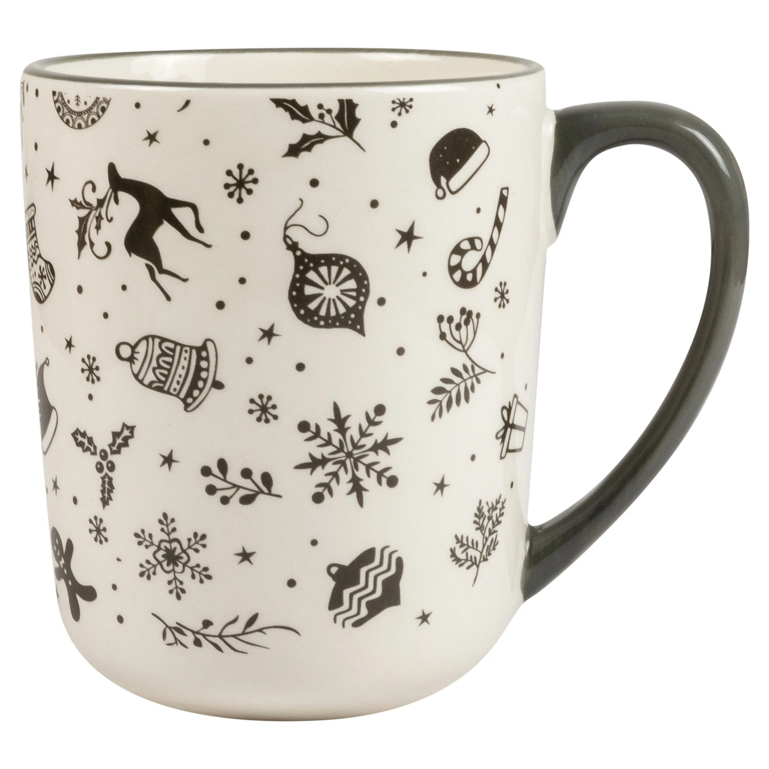 Кружка керамическая Selecta Christmas «Новогодний калейдоскоп» 500 мл