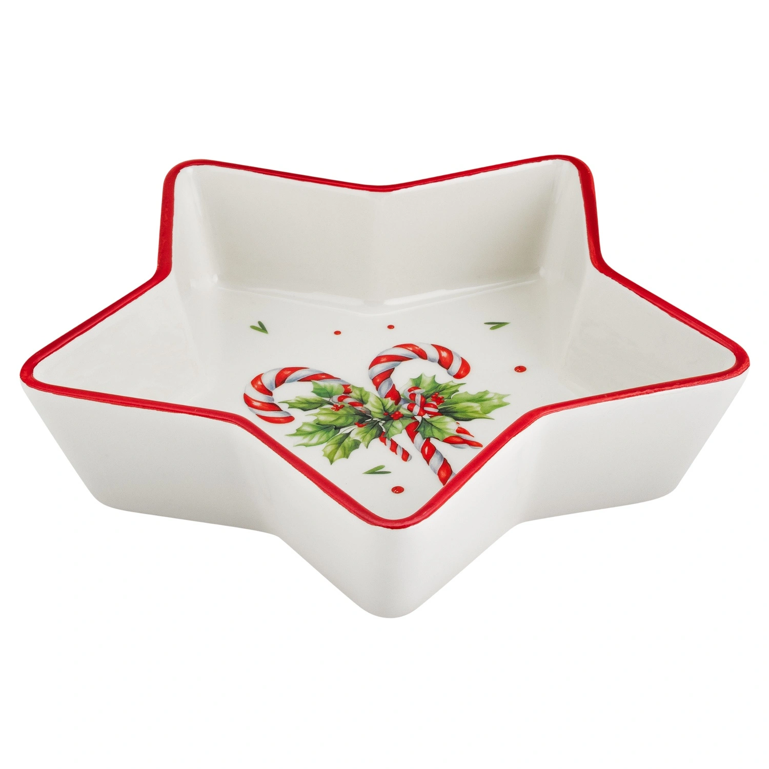 Блюдо керамическое Selecta Christmas «Карамель новогодняя» 21,8 см