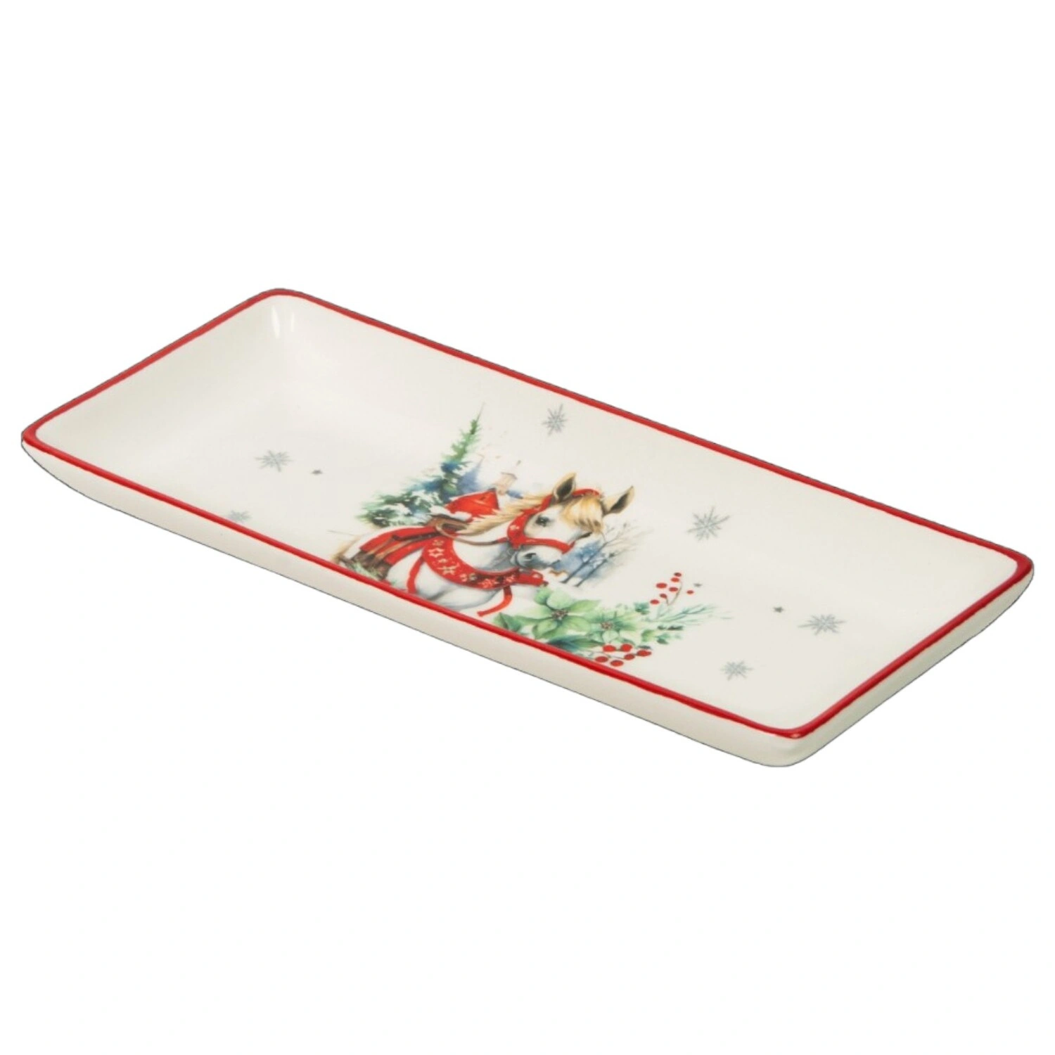 Блюдо сервировочное Selecta Christmas "Лошадка деревенская" 28 см