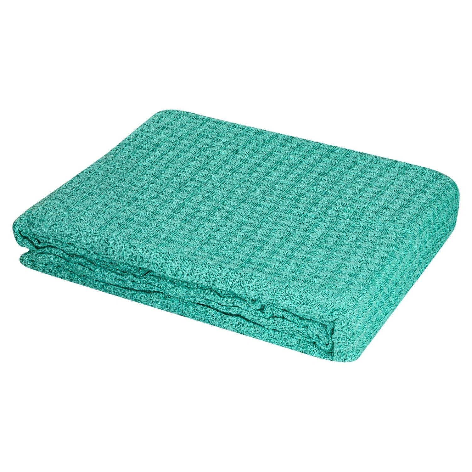 Плед Selecta 150x220 см бирюзового цвета