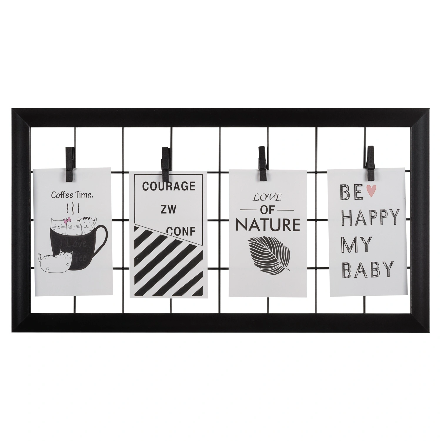 Фоторамка с прищепками Selecta 23x43 см