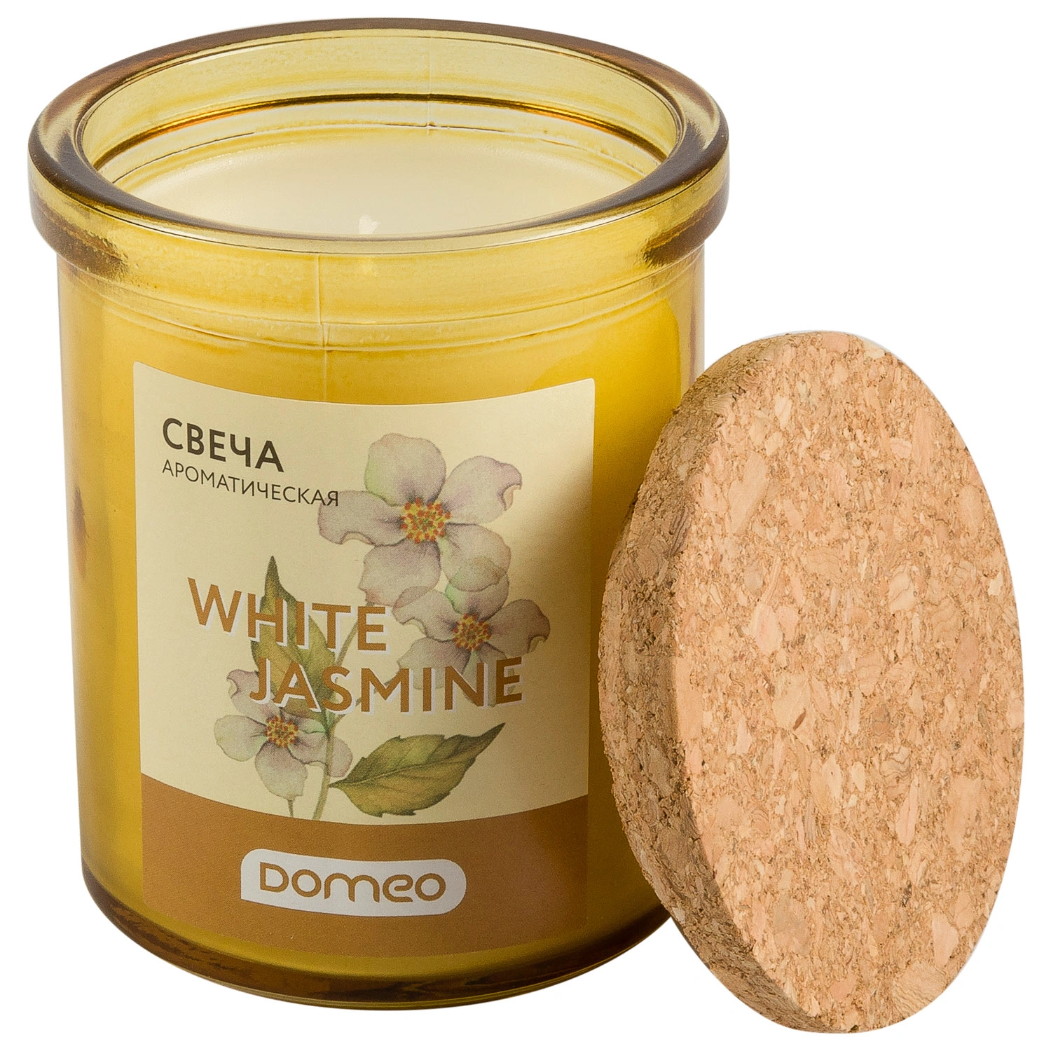 Свеча ароматизированная в банке DOMEO White Jasmine 6,6x8 см
