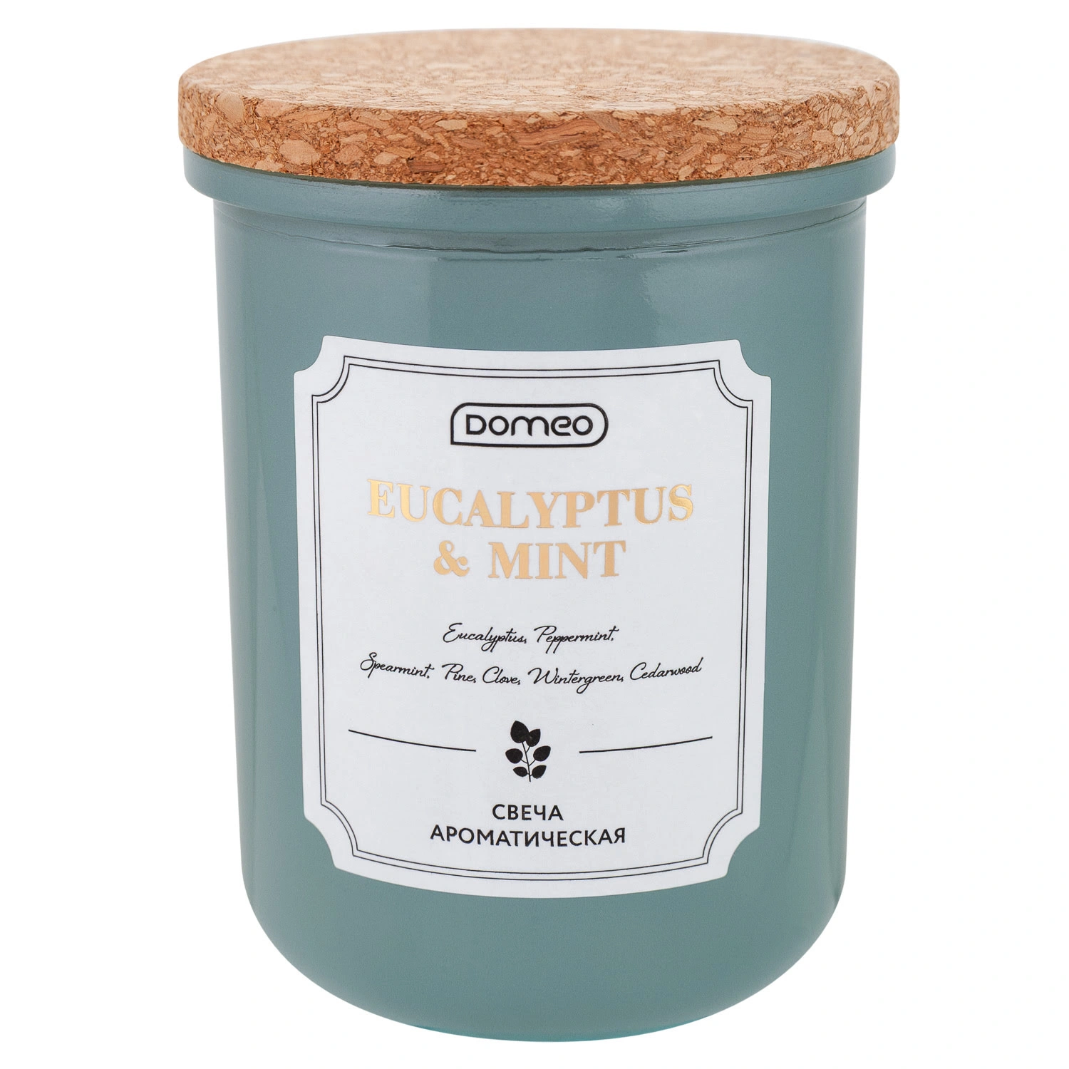 Свеча ароматизированная в банке DOMEO Eucalyptus & Mint  7x8 см