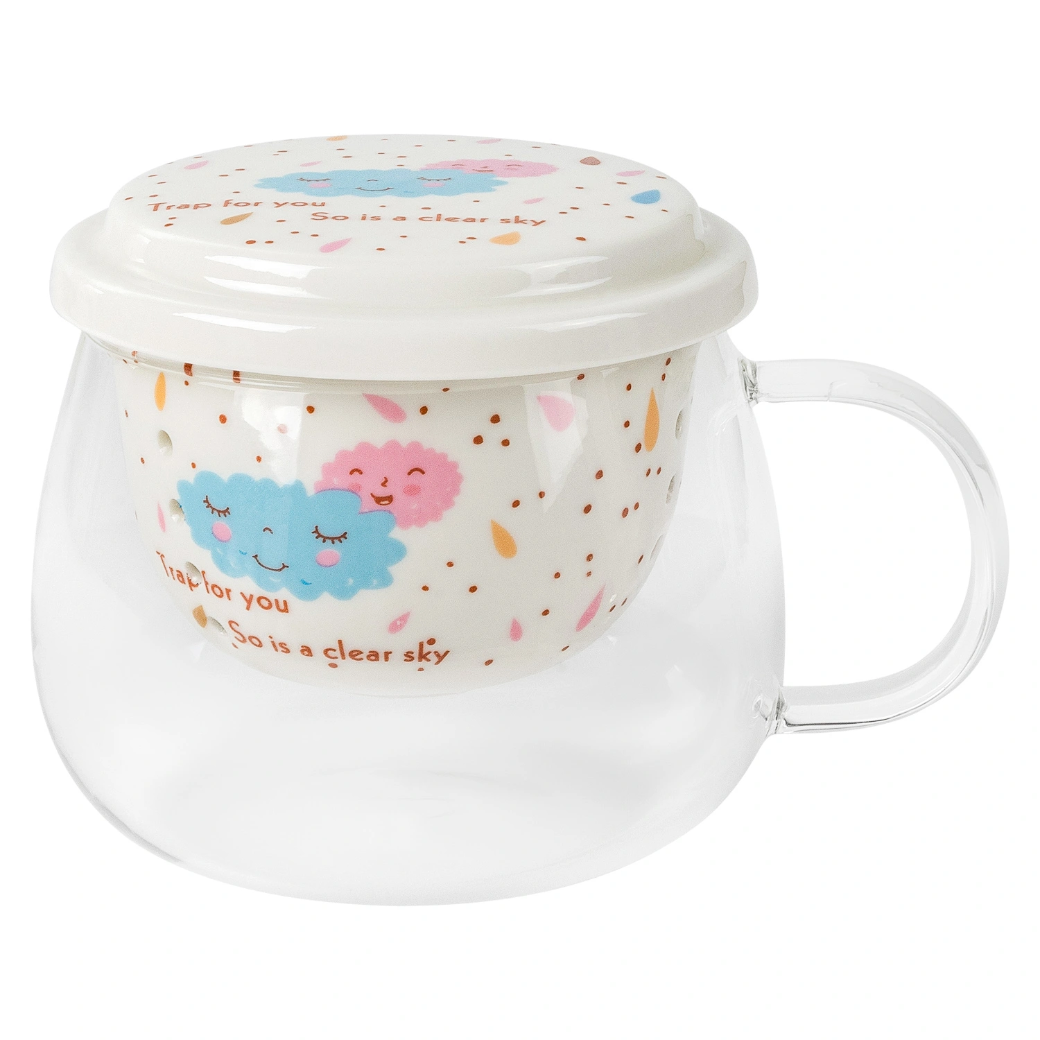 Кружка заварочная DOMEO 400 мл цвет в ассортименте