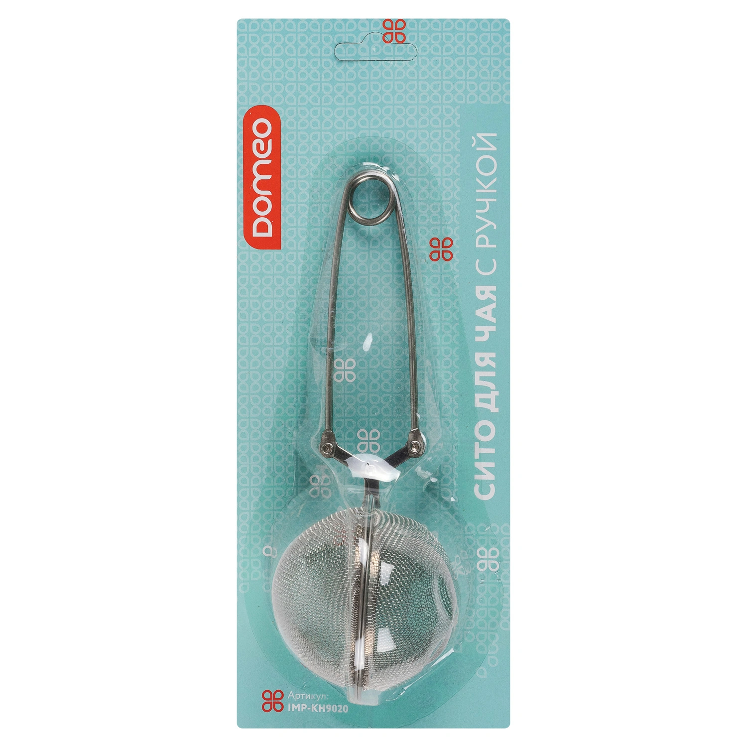 Ситечко для заварки чая DOMEO 6,5 см с ручкой из нержавеющей стали