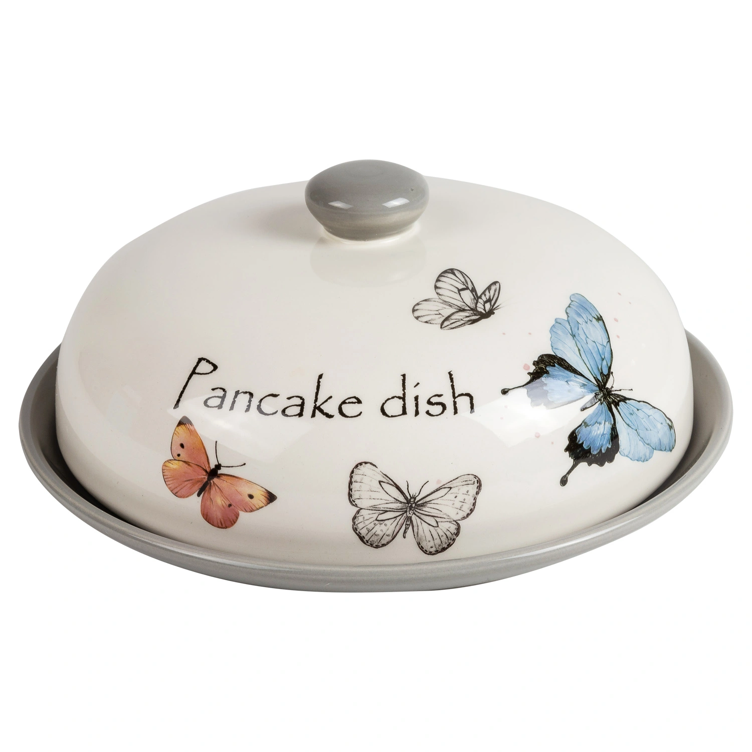 Блюдо для блинов с крышкой DOMEO «Бабочка» 23 см