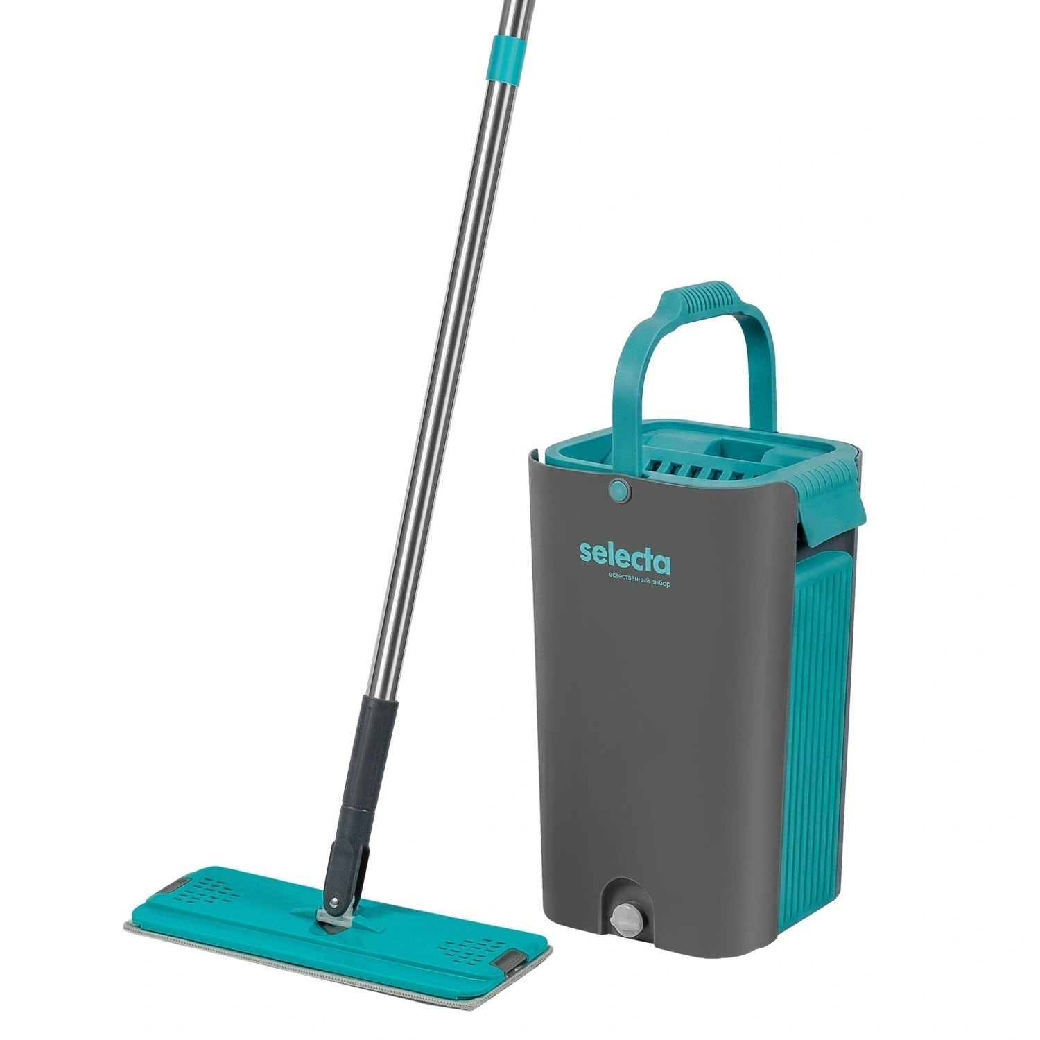 Набор для мытья пола Selecta  12 л. с ведром и отжимом