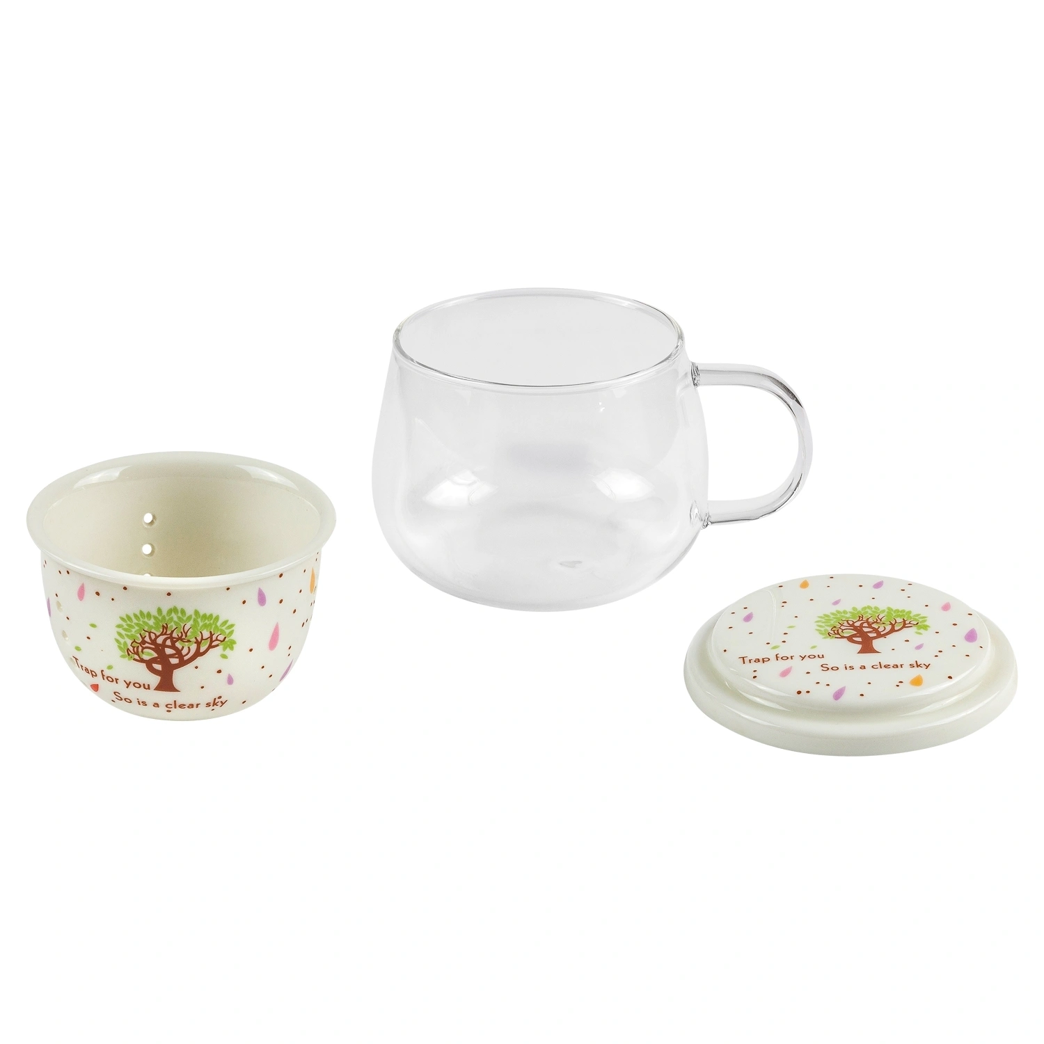 Кружка заварочная DOMEO 400 мл цвет в ассортименте