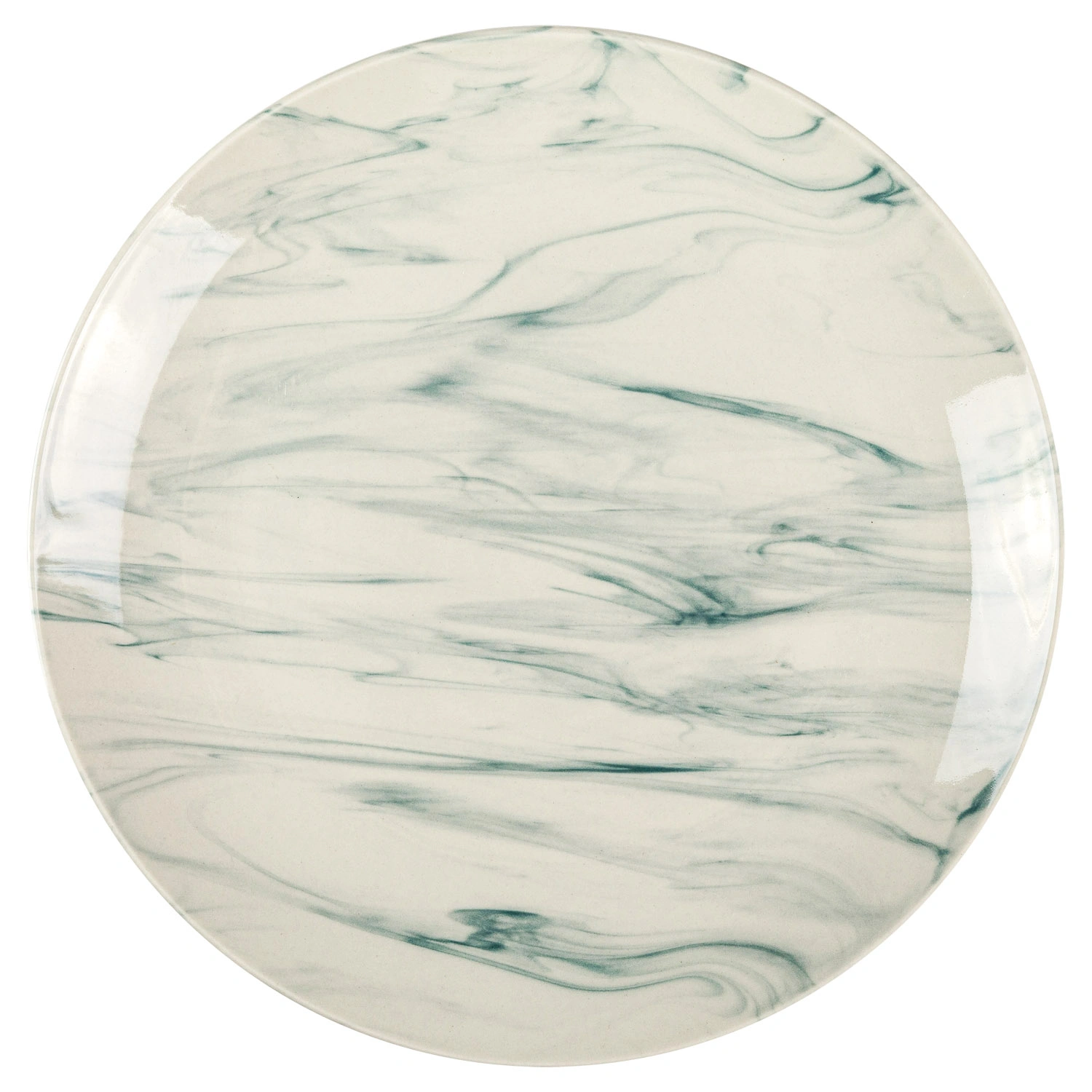 Тарелка обеденная DOMEO «Мрамор светло-зеленый» 26,5 см