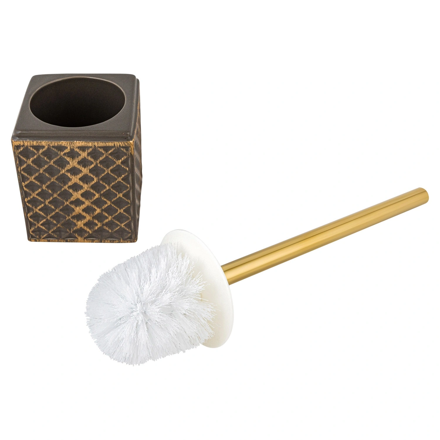 Ершик для туалета Selecta серого цвета