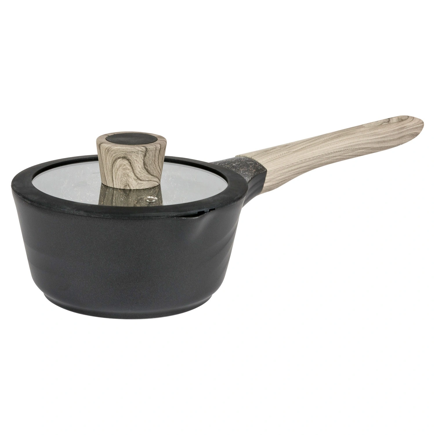 Ковш DOMEO «Черный мрамор gold» 16 см