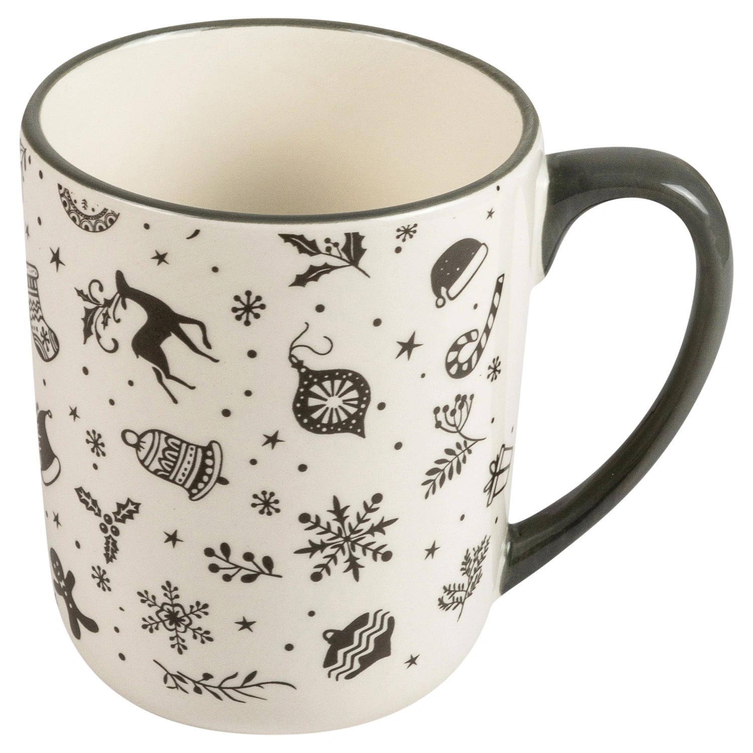 Кружка керамическая Selecta Christmas «Новогодний калейдоскоп» 500 мл