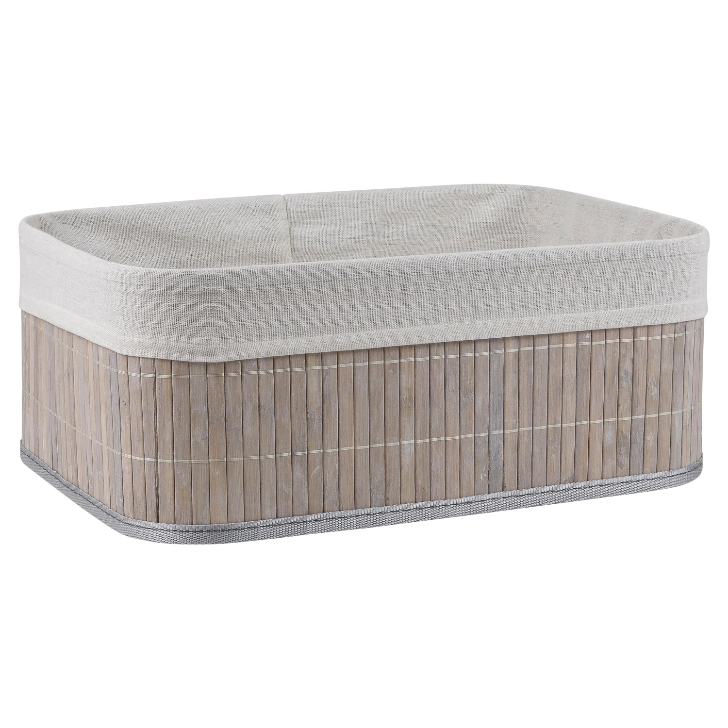 Корзина для хранения Selecta 44x31x20 см серого цвета