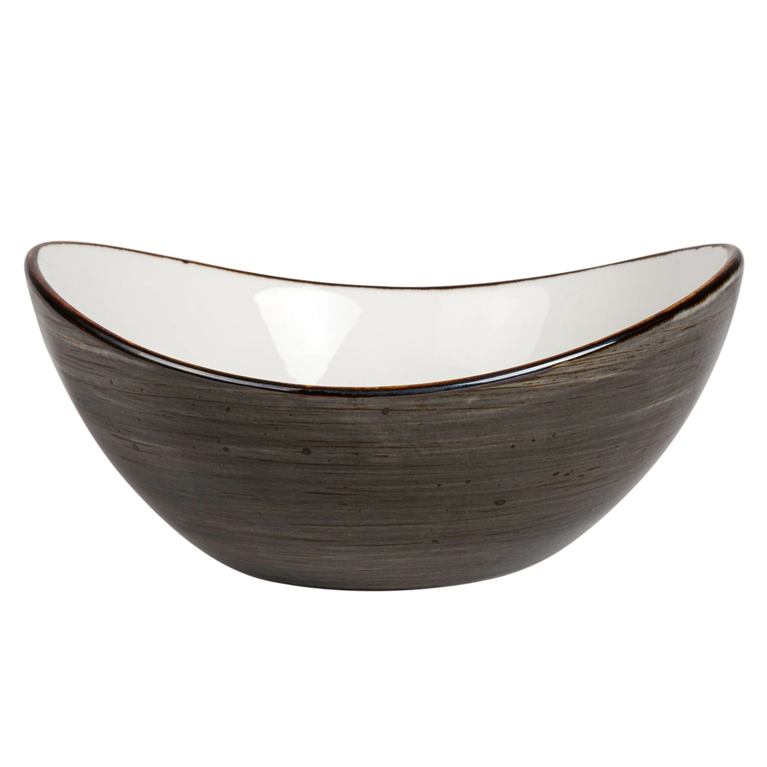 Салатник-лодка DOMEO Dark grey 400 мл серого цвета