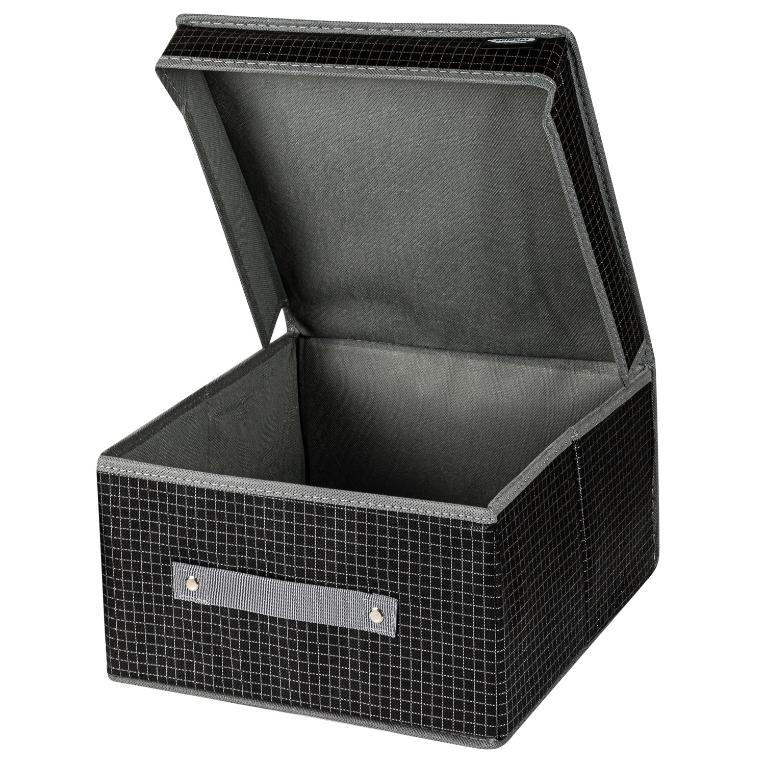 Коробка с крышкой Selecta «Черная клетка» 28x30x16 см