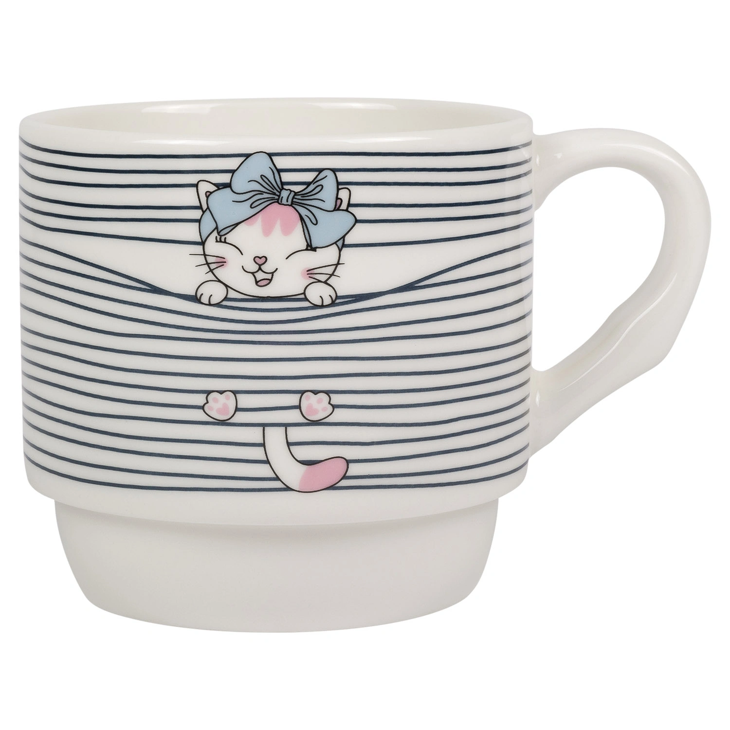 Набор кружек DOMEO 4 шт. 305 мл на подставке