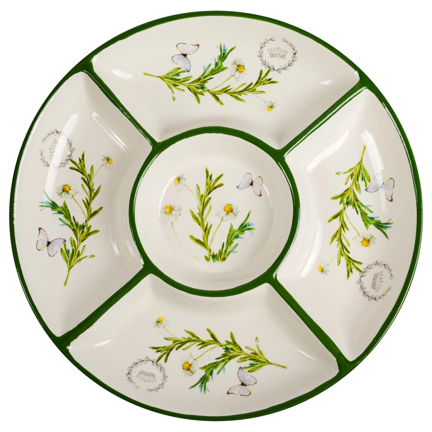 Менажница DOMEO «Ромашки» 26 см на пять секций